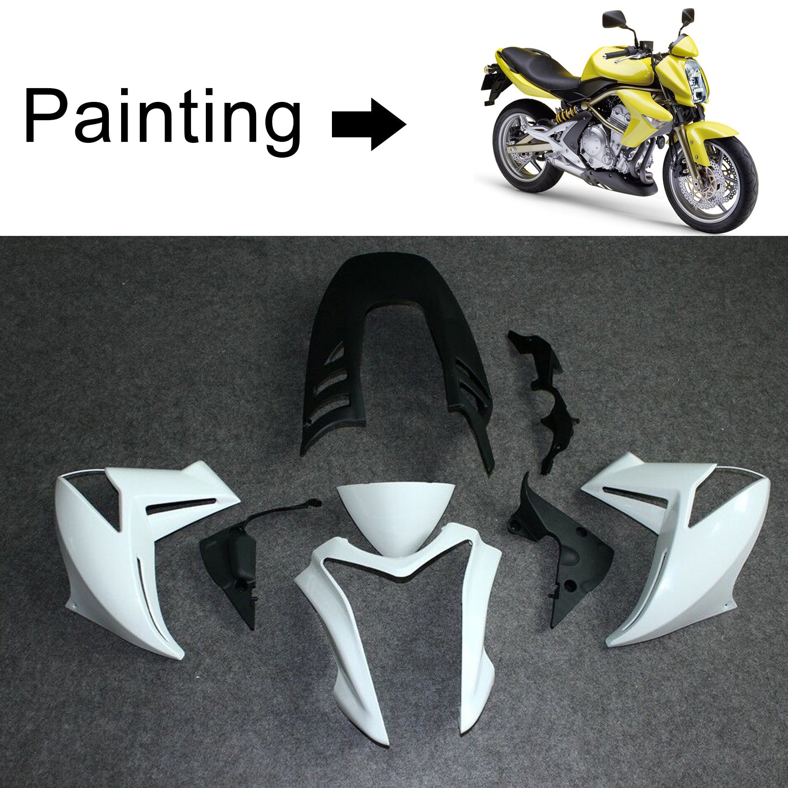 Kit de carénage injecté en plastique pour Kawasaki ER-6N ER6N 2009-2011