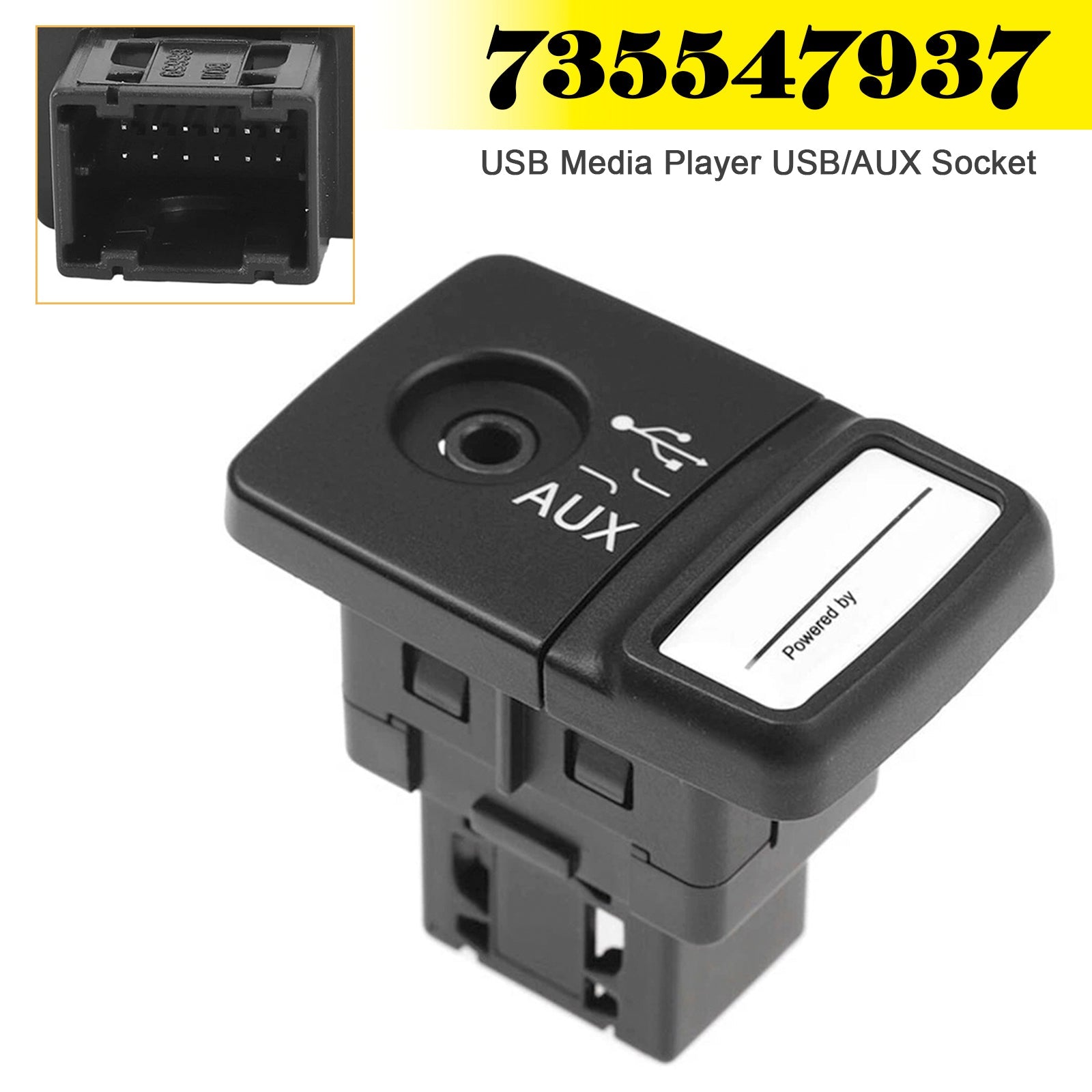 Lettore multimediale USB Presa USB/AUX 735547937 per Fiat 500 Panda Punto