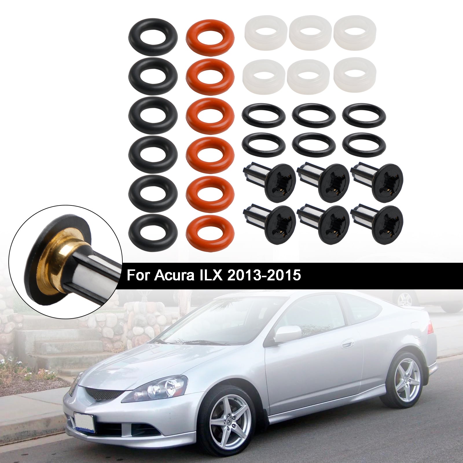 Kit de réparation d'injecteur de carburant pour Honda Accord Odyssey Pilot TL MDX Vue 3.0L 3.2L