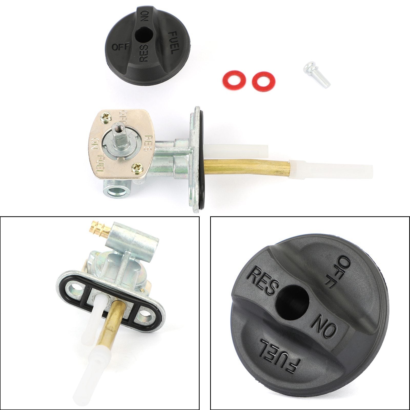 Topteng Brandstofkraan Brandstoftank Schakelklep voor Arc-tic Cat 250 300 400 454 500 2x4 4x4 0470-344