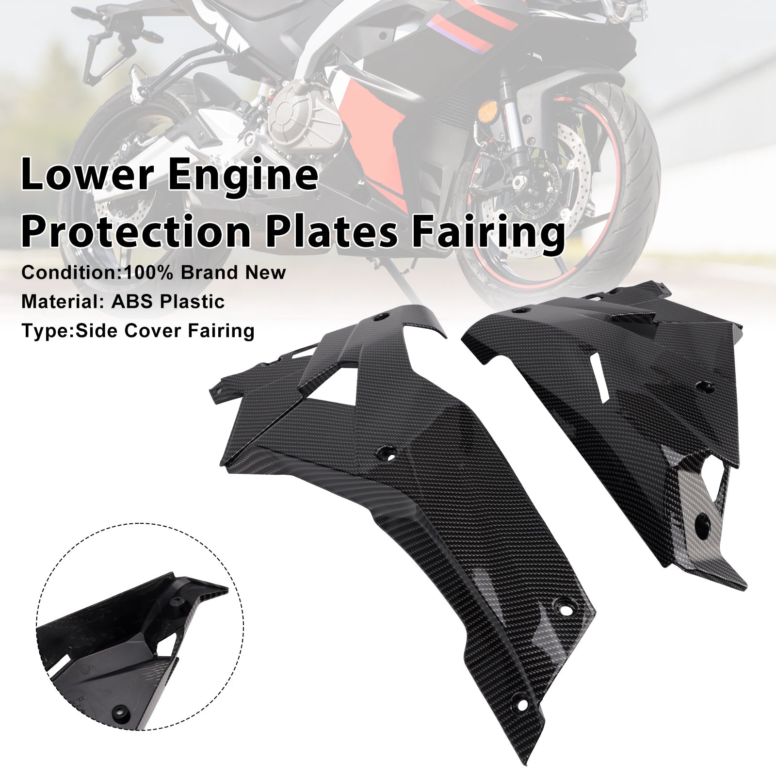 Paneles protectores más bajos del motor Aprilia RS457 RS 457 2024-2025