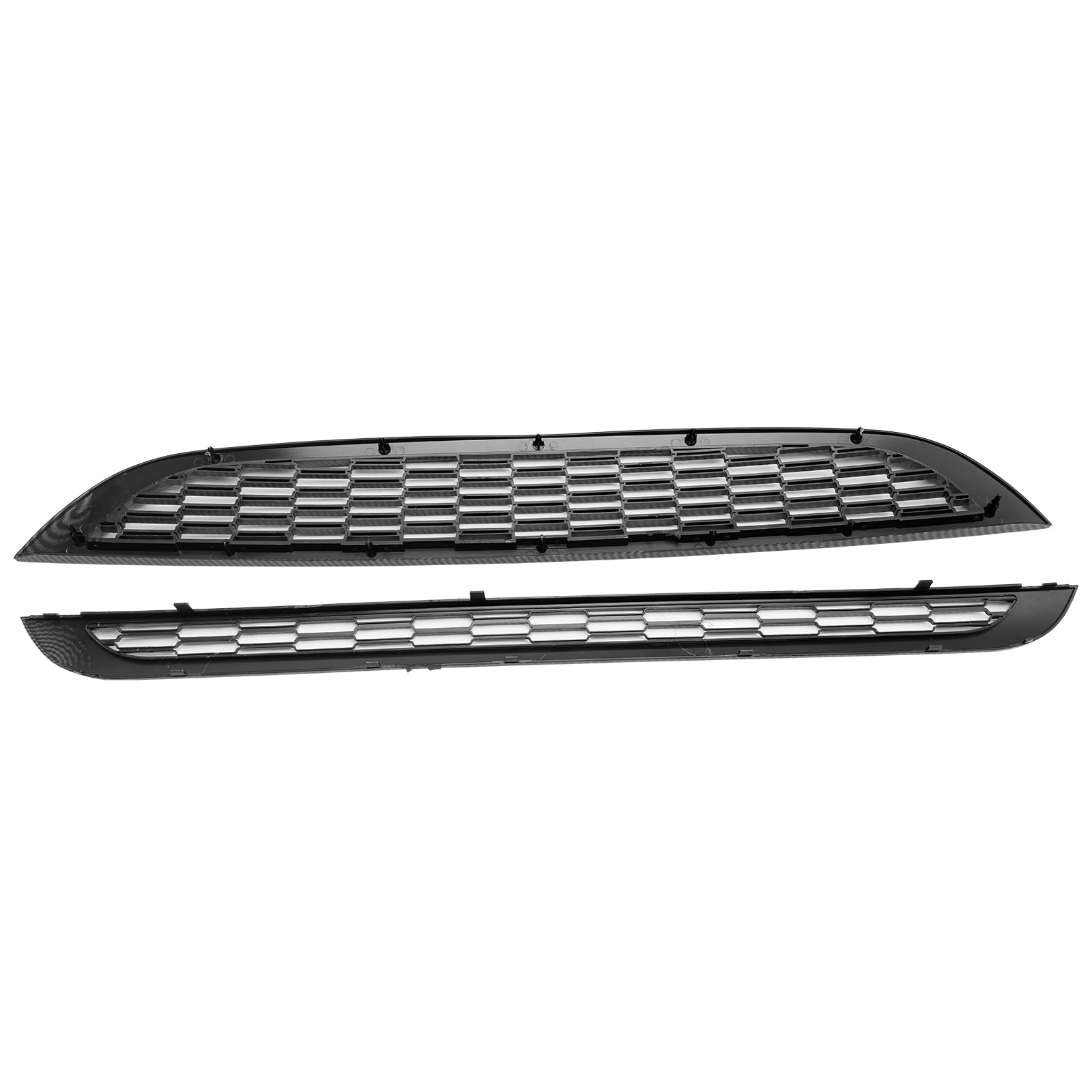 Parrilla frontal de panal de 2 piezas para Mini Cooper R50 R52 R53 2002-2006