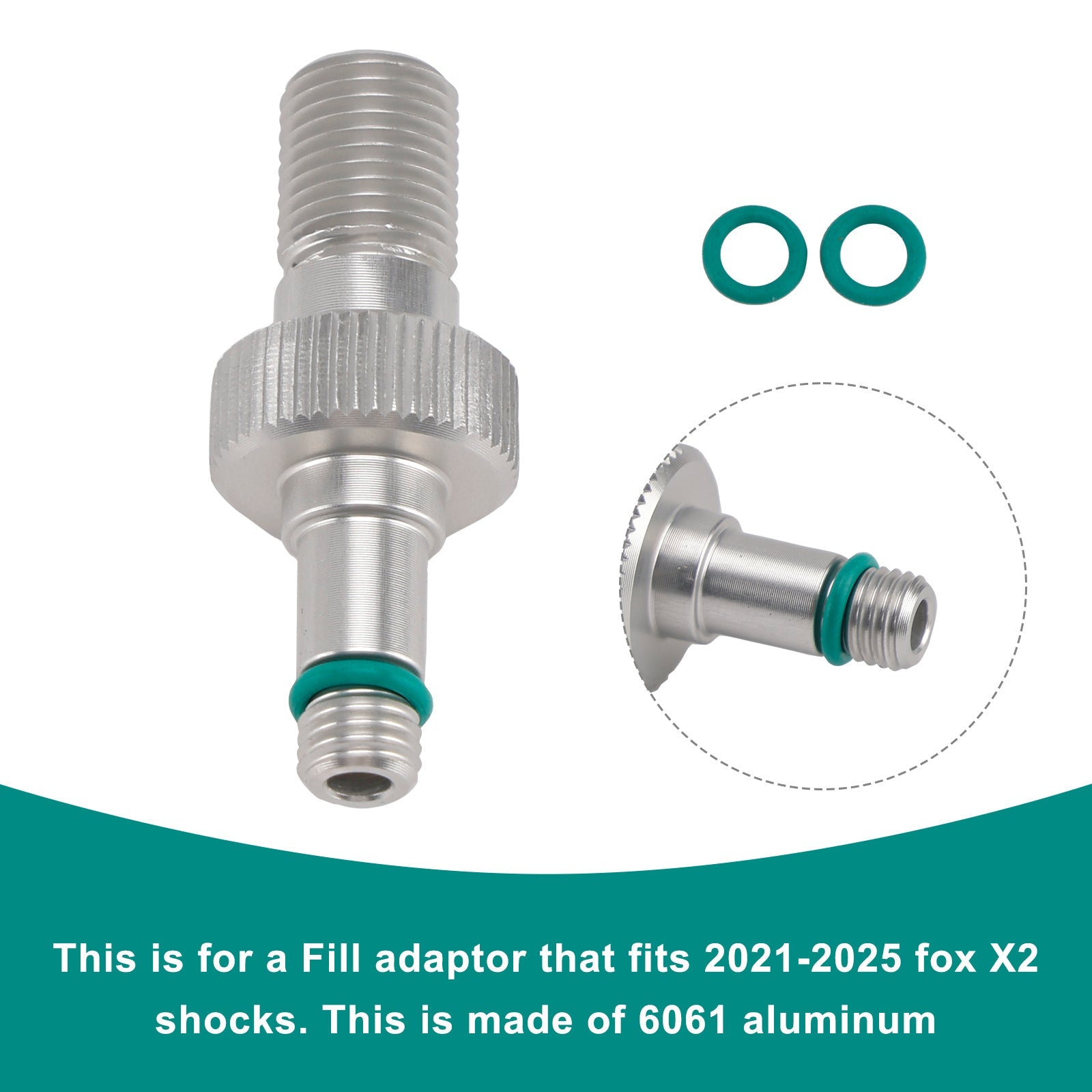 Adattatore di riempimento'air - fox clone #803-01-826-Rezi end per Fox X2/DHX2 2021-2025