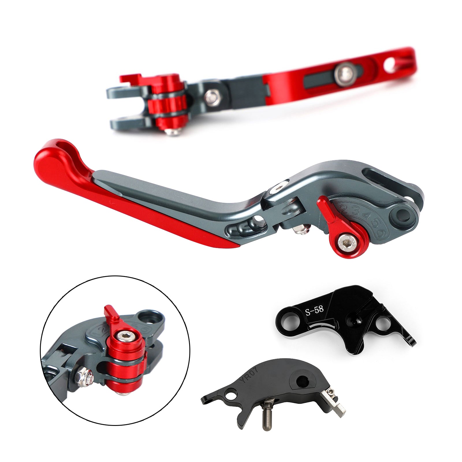 Leva freno frizione regolabile per Yamaha YZF R7 MT-10/SP FZ-10/SP 2022-2023