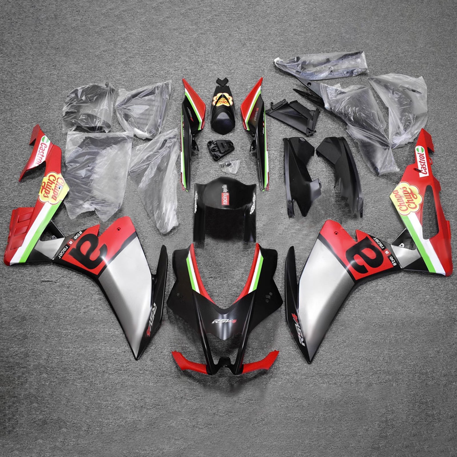 Kit de carénage d'injection Aprilia RSV4 1000 2016-2020 Carrosserie Plastique