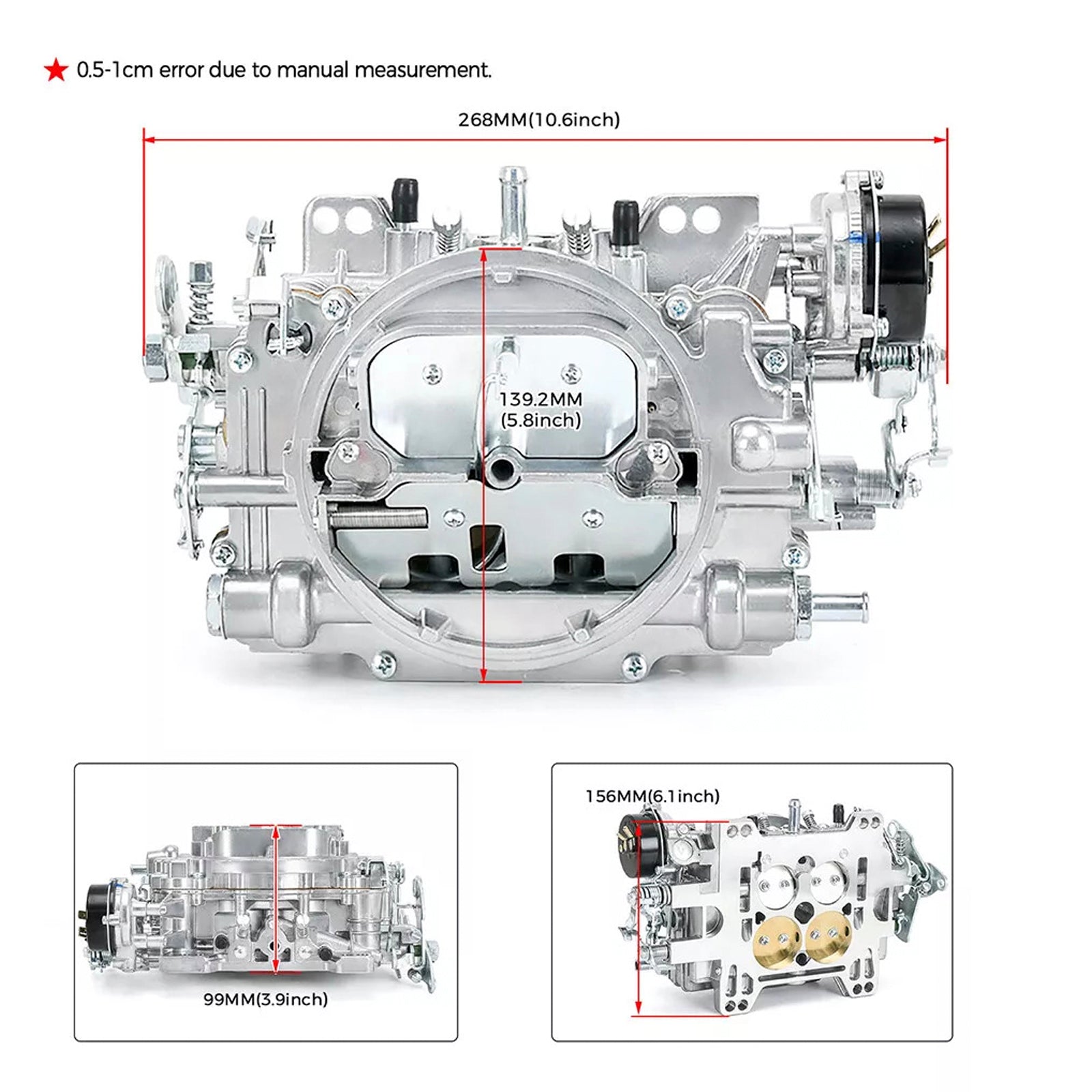 4 Body Carburetor 1913 AVS2 800 CFM Elektrische starter CBR23 1913 AVS2 800 CFM