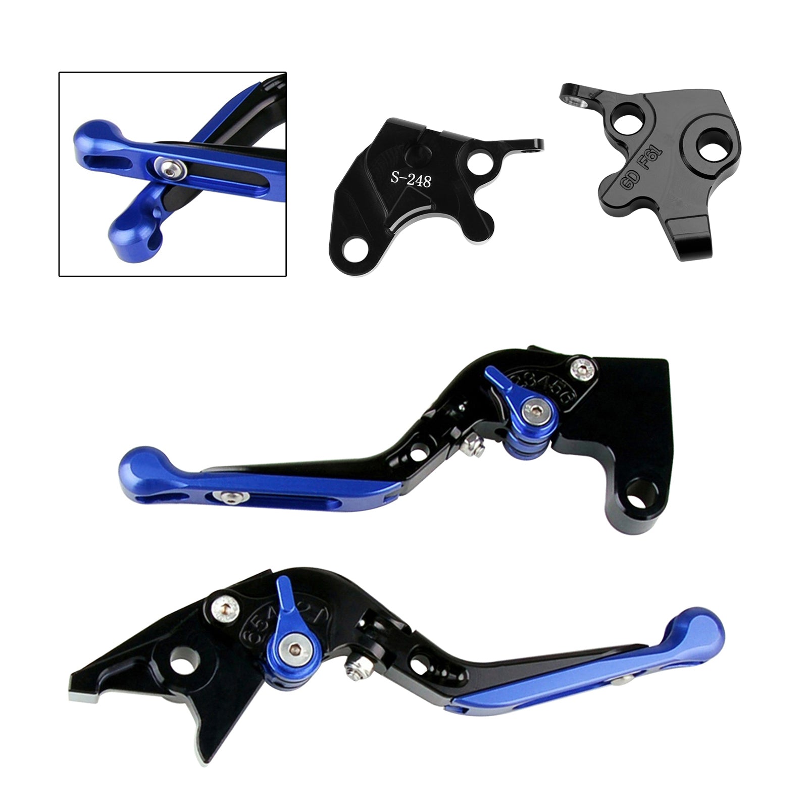 Levier de frein et d'embrayage réglable pour YAMAHA YZF R125 2008-2011