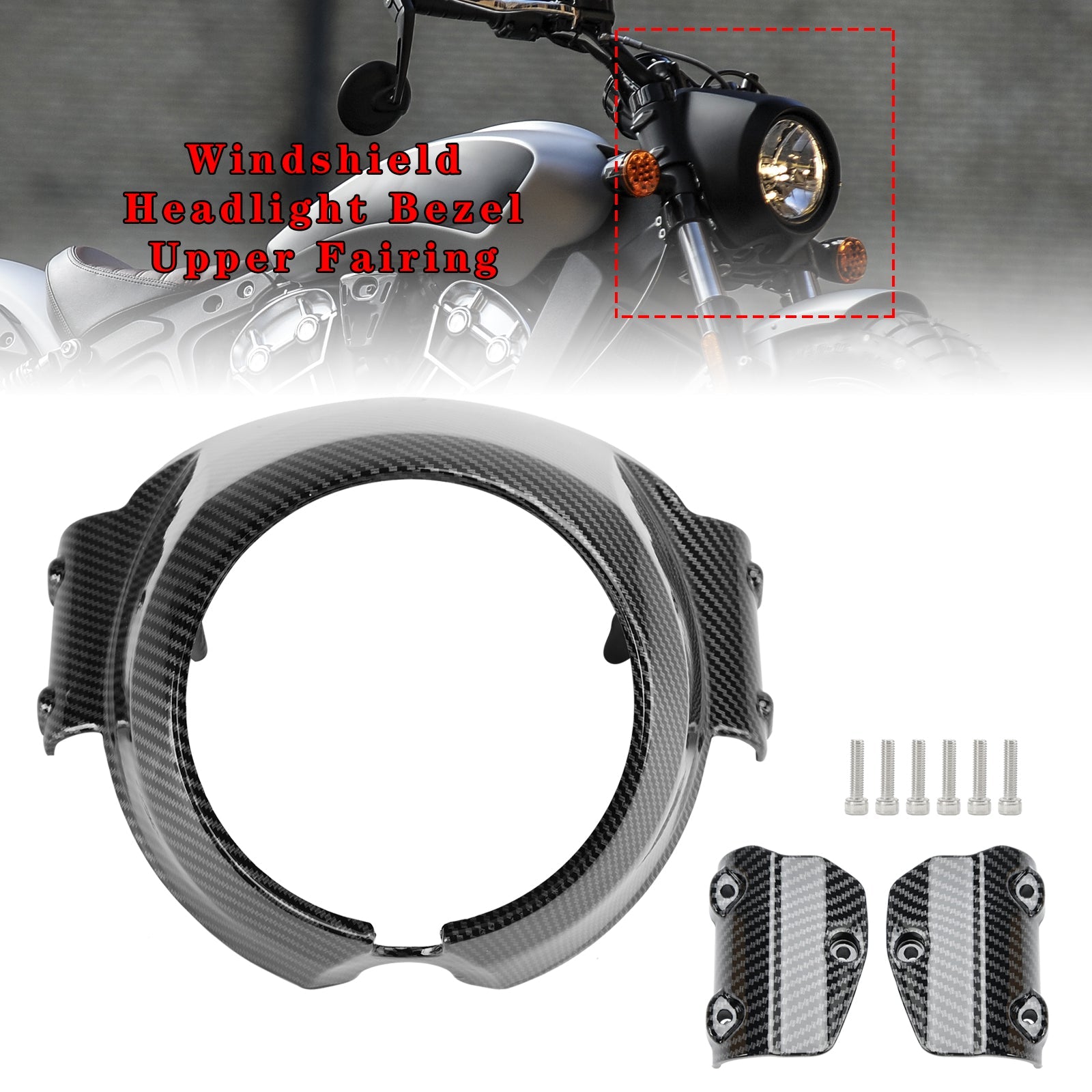 Indian Scout 2015-2022 Faros de la manga moteados.