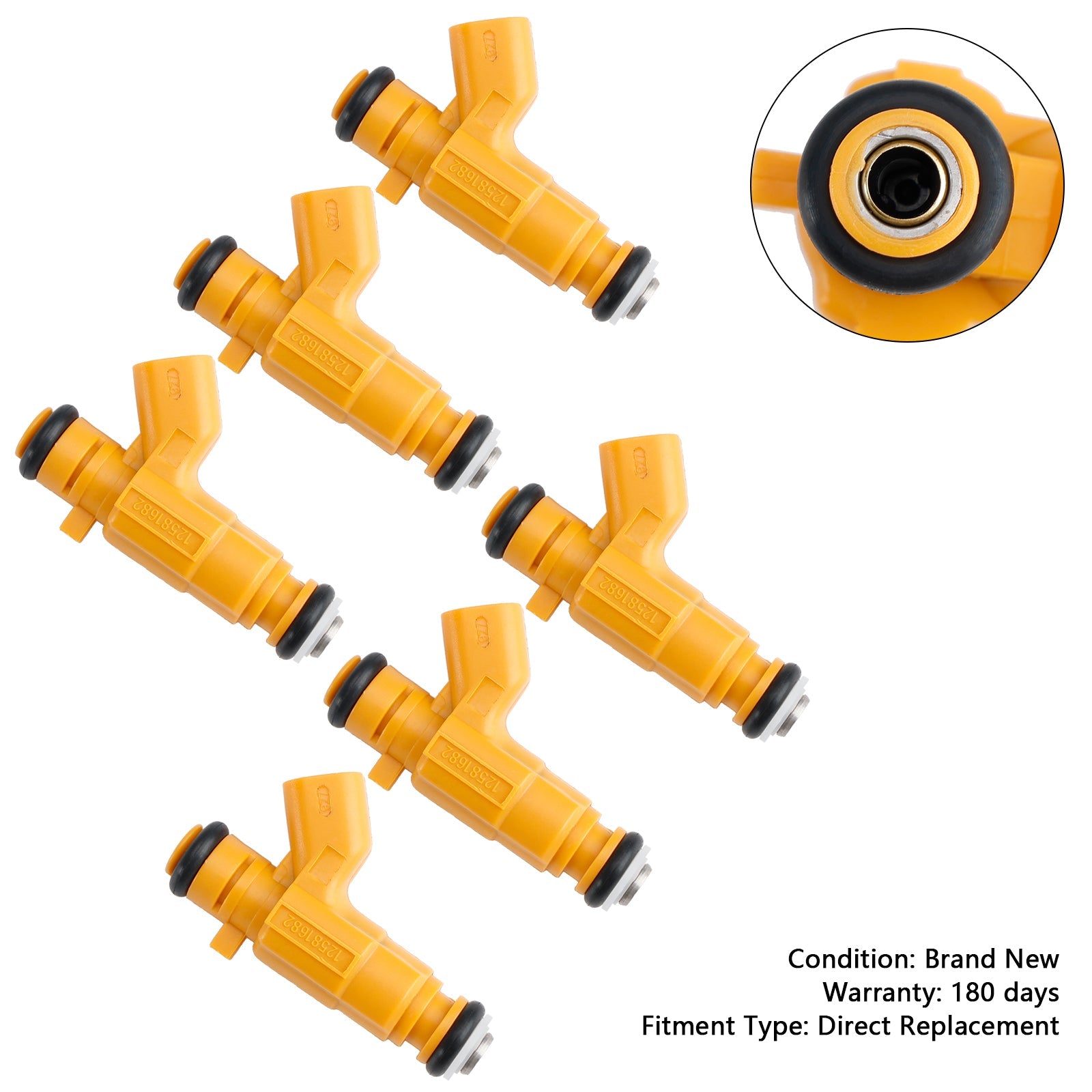 6-częściowy wtryskiwacz paliwa 0280156129 dla Vauxhall Vectra dla SAAB 9-3 2,8L 12581682