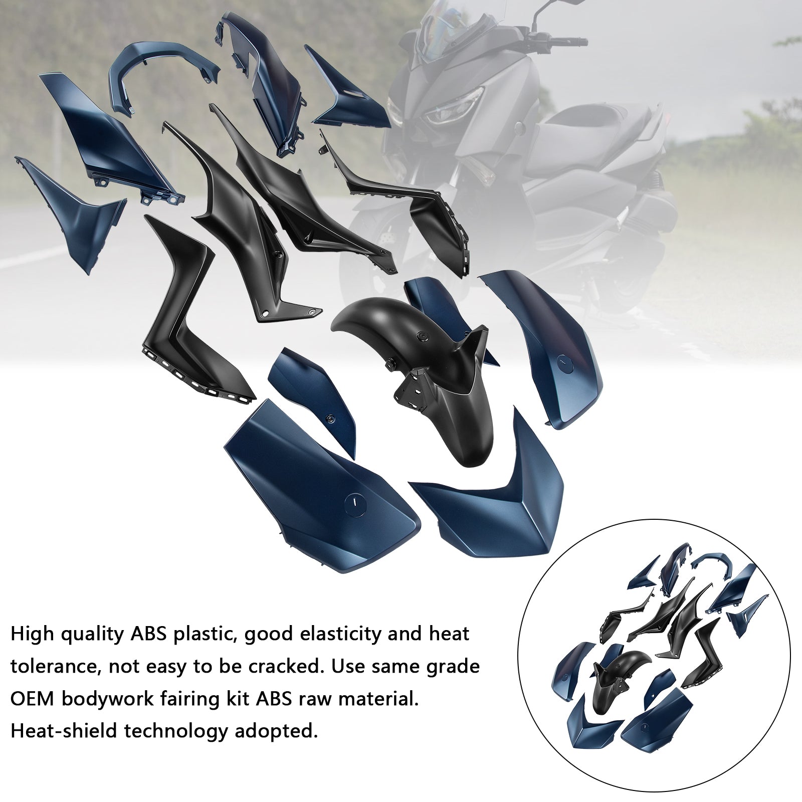 Kit de carénage de carrosserie ABS par injection pour Yamaha X-MAX 300 XMAX 2023-2024
