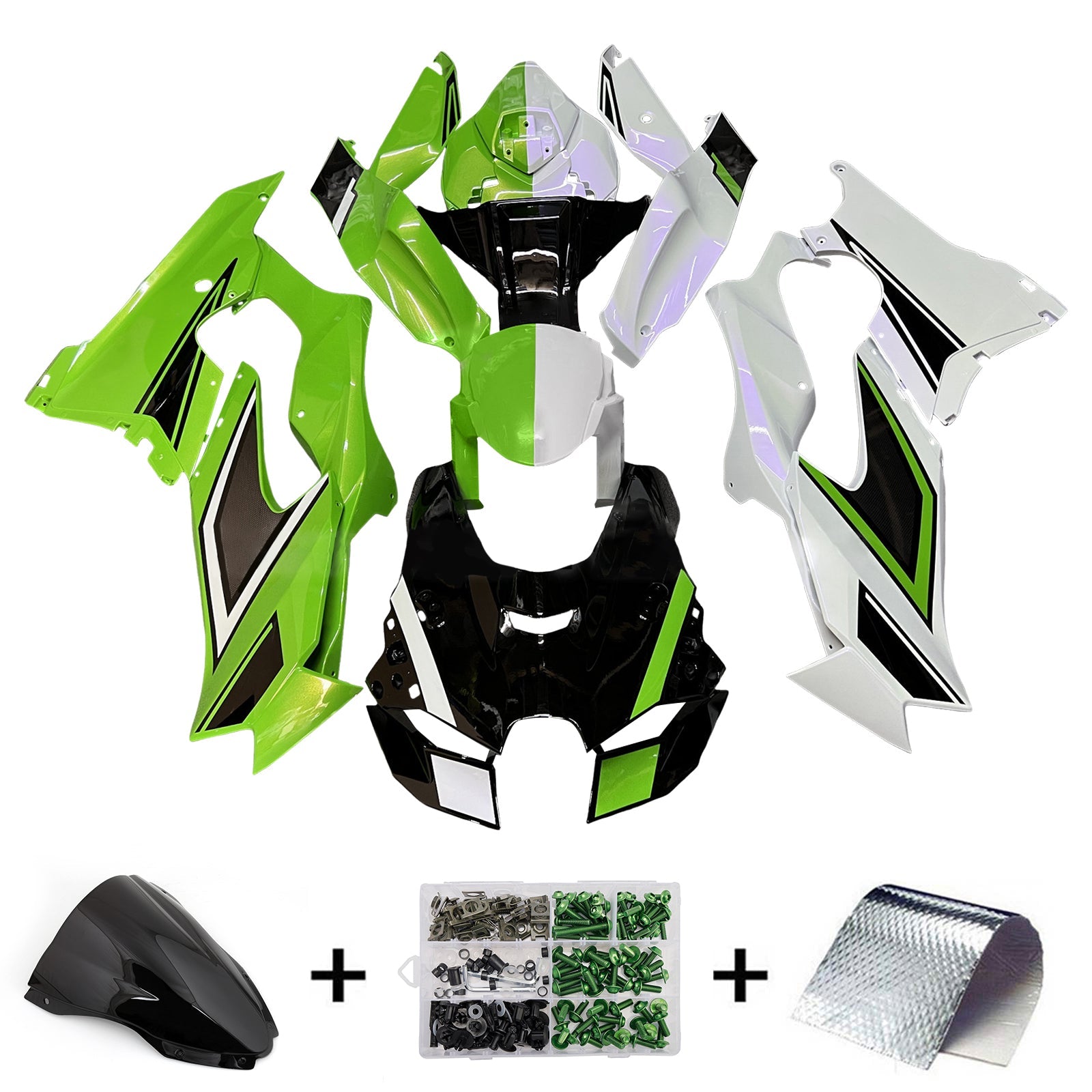 Kit carenatura iniezione ABS per Kawasaki ZX-10R ZX-10RR 2021-2025