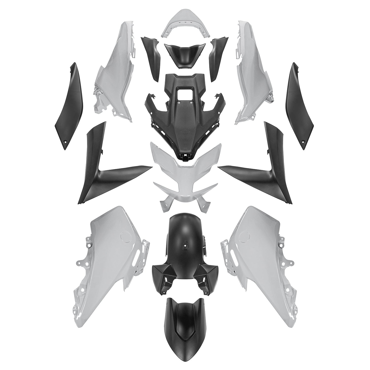 Kit van Corrigendum Corrier in Injection ABS Plastic voor Yamaha T-Max 560 2022-2024 02#