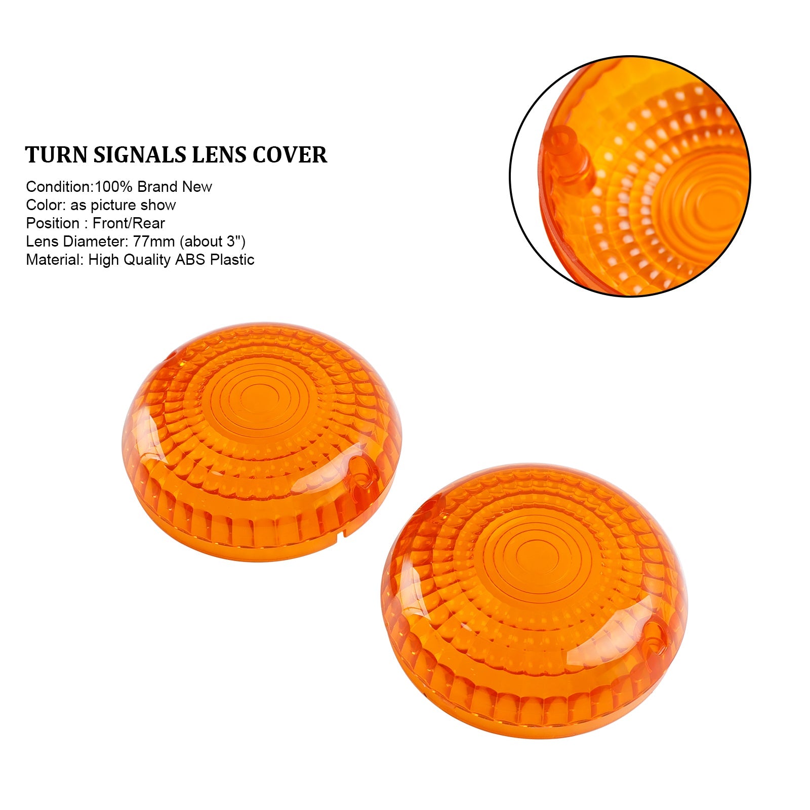 Cubierta de lentejas de los indicadores delanteros/traseros para la estrella de ruta Yamaha V-Star1100 XVS650