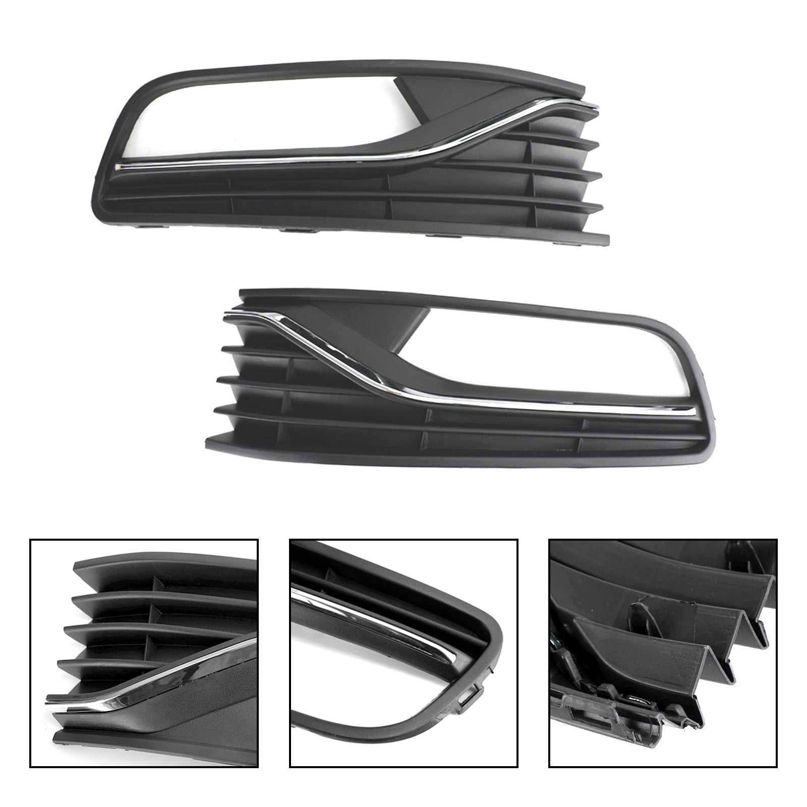 2014-2017 VW Polo 6R Coppia Paraurti Anteriore Fendinebbia Griglia Griglia per