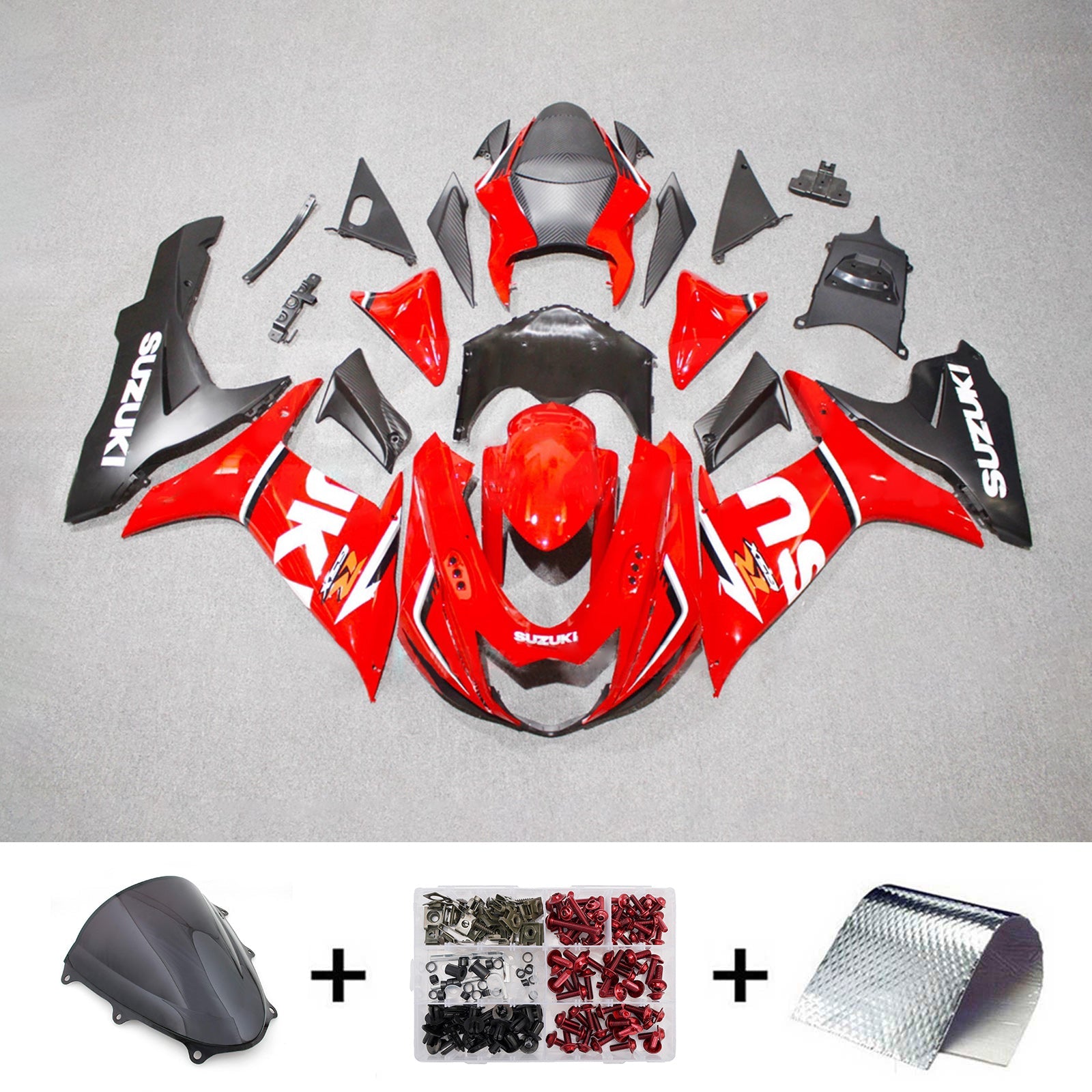 Kit de carénage injecté en plastique ABS pour Suzuki GSXR 600/750 2011-2026 K11