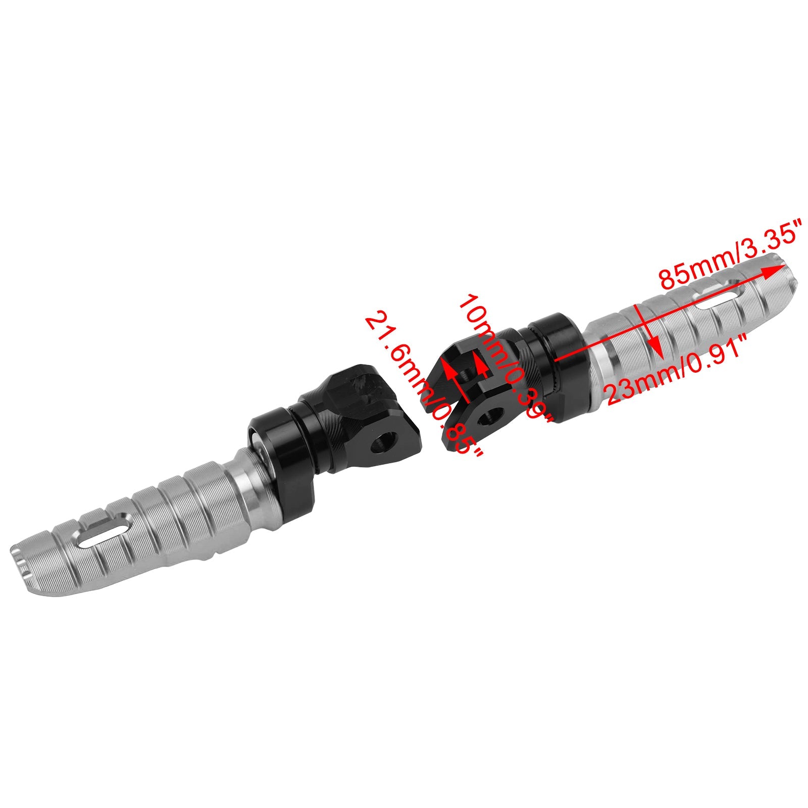 Voetsteunen voorin, compatibel met de Indian FTR1200 (2019-2025) FTR S/FTR Rally-modellen.