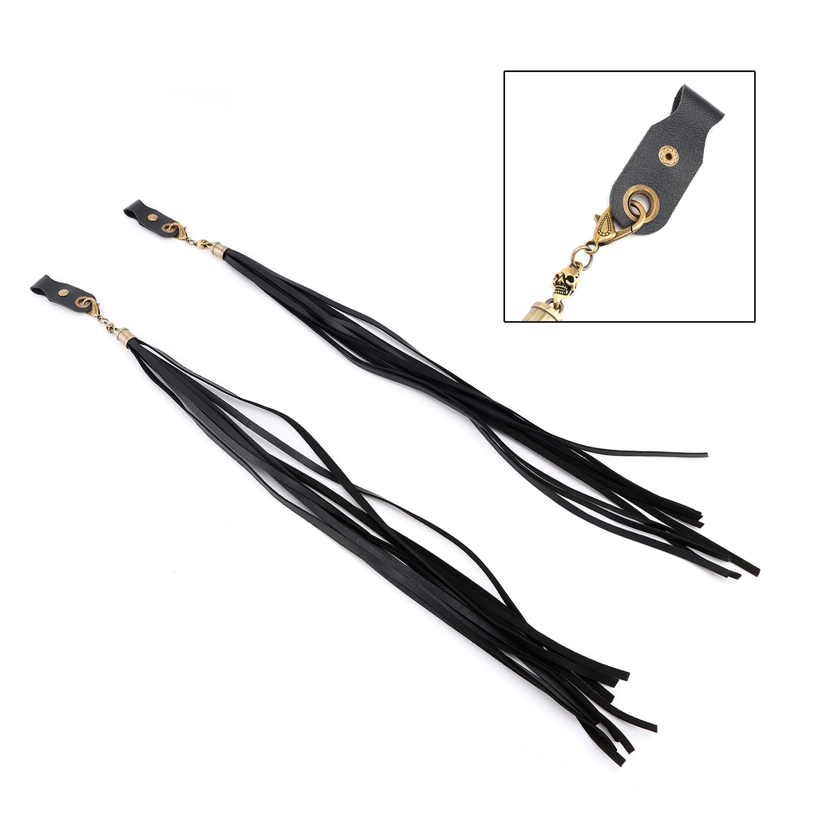 Decorazione maniglia freno nappa nera per manubrio Dyna Road Glide Road King