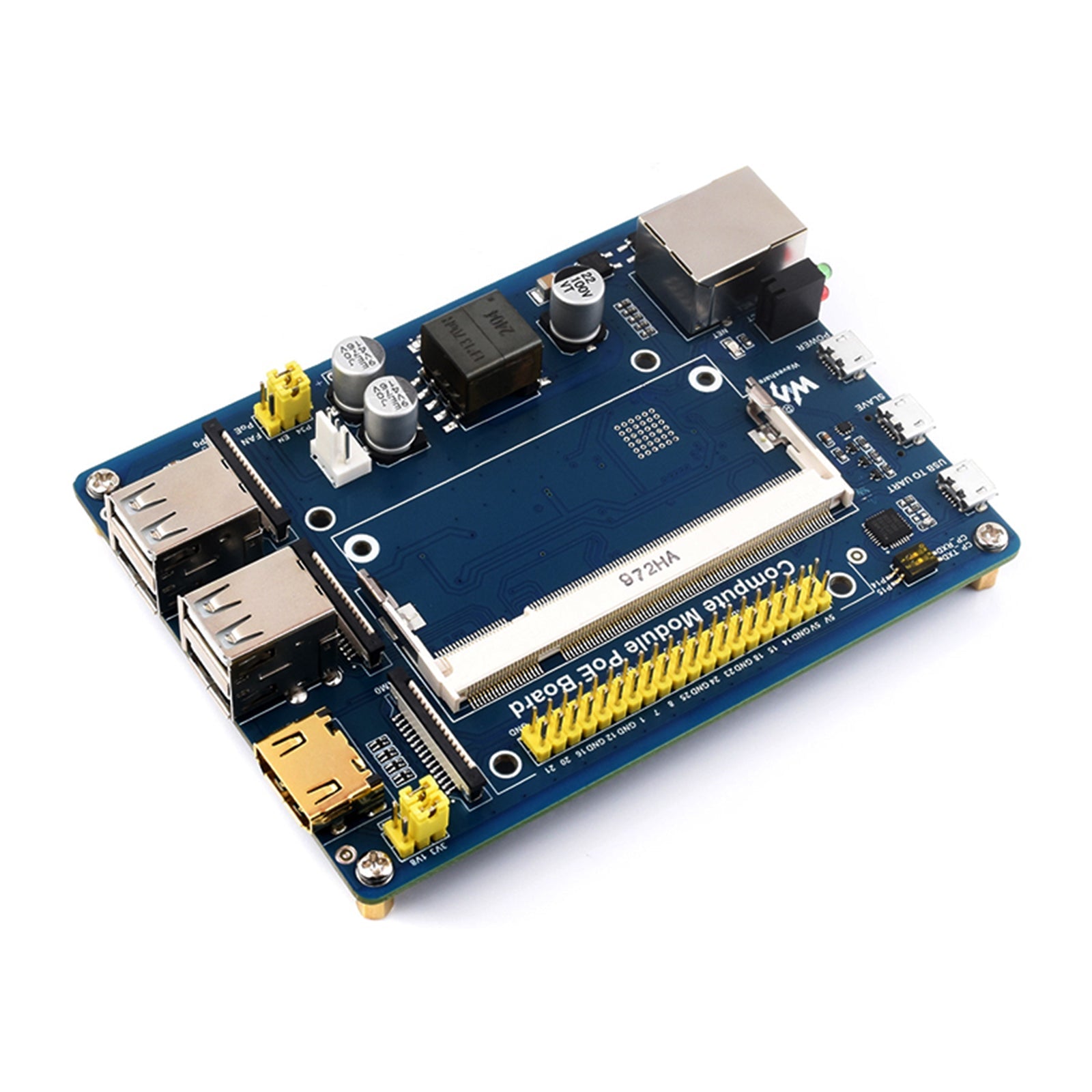 Carte d'extension du module de calcul Raspberry Pi CM4S/CM3 Alimentation POE de base