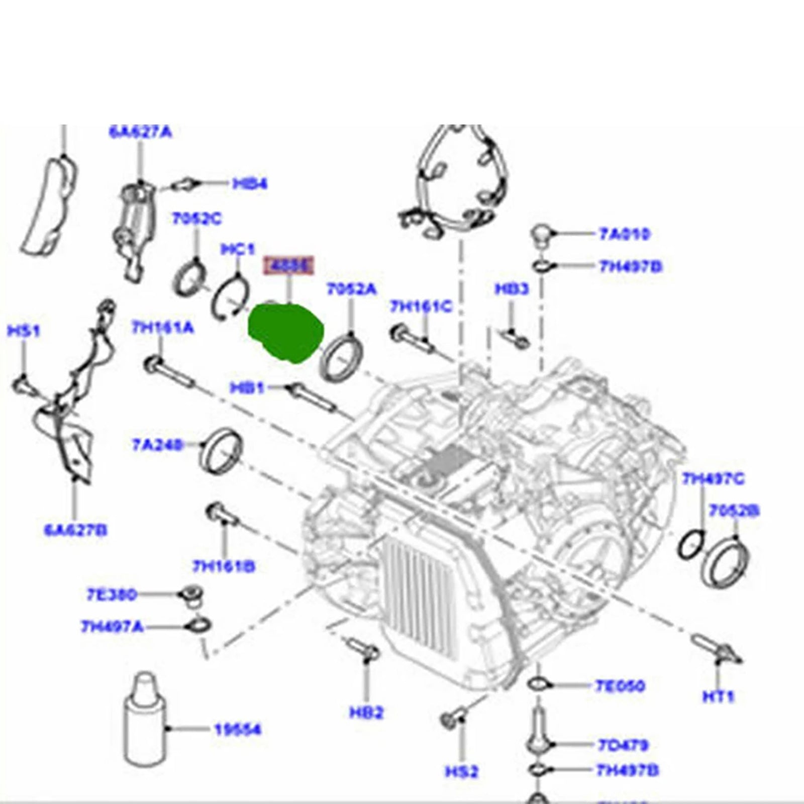 Tulec diferenciala menjalnika LR002746 za Freelander 2/Evoque 2006-2016