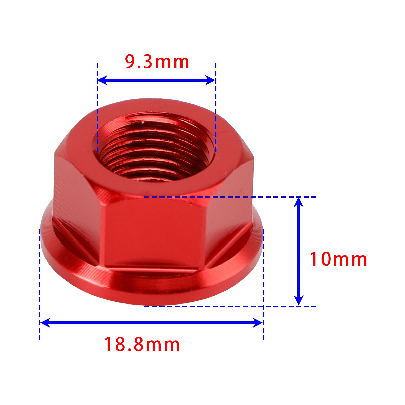 6 achterste gevelmoeren M10 x 1 mm voor Ducati Panigale V2 V4 V4S 1199 1299 12-24