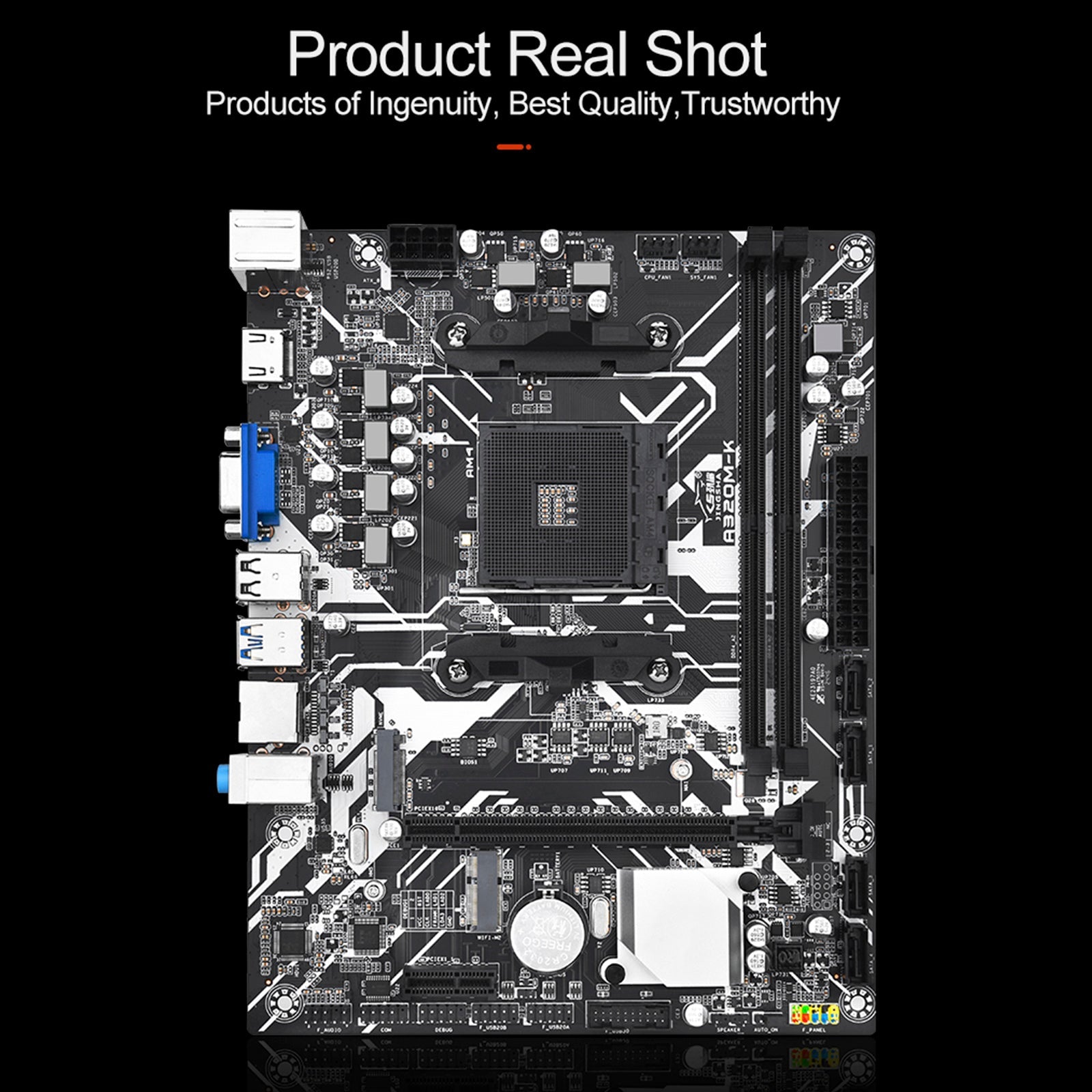 Karta komputerowa A320M-K, obsługa dla procesora AMD AM4, karta sieciowa Gigabit NVME