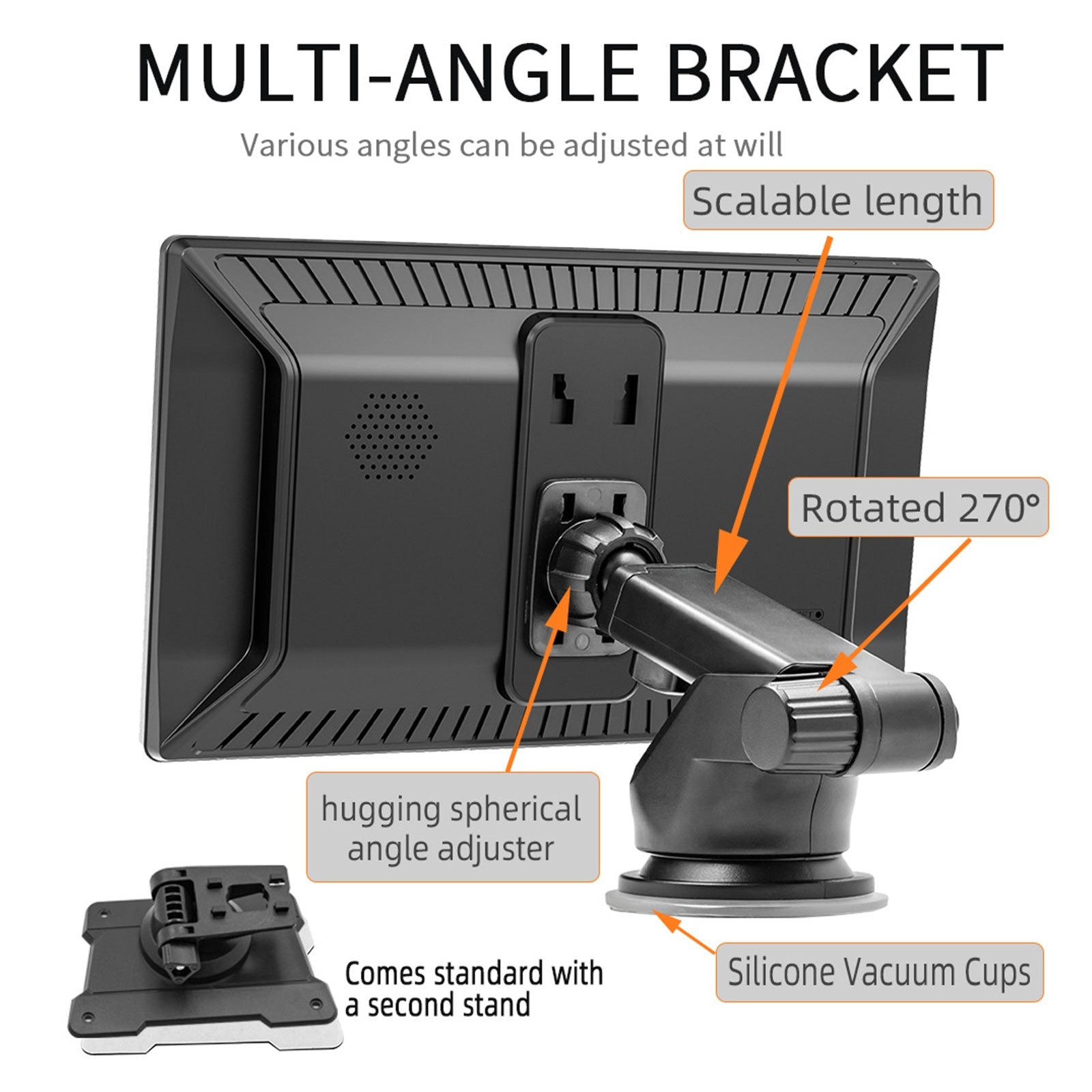 9 -palčni avtomobilski predvajalnik z Apple CarPlay/Android Auto, Bluetooth, radio in 4 LED kamere