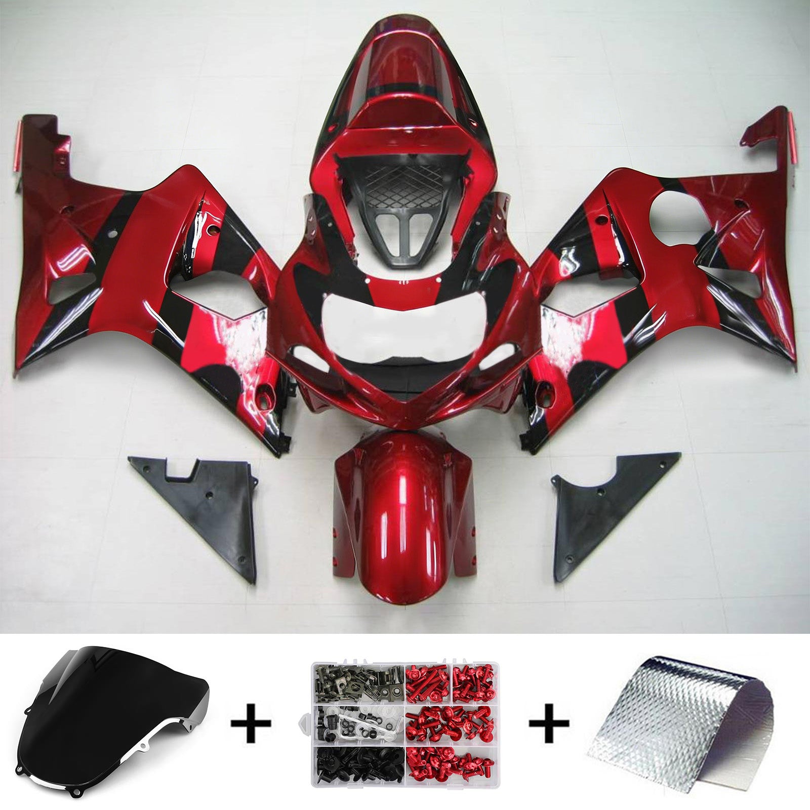Kit de carénage par injection, carrosserie en plastique ABS pour Suzuki GSXR1000 2000-2002 K1 K2