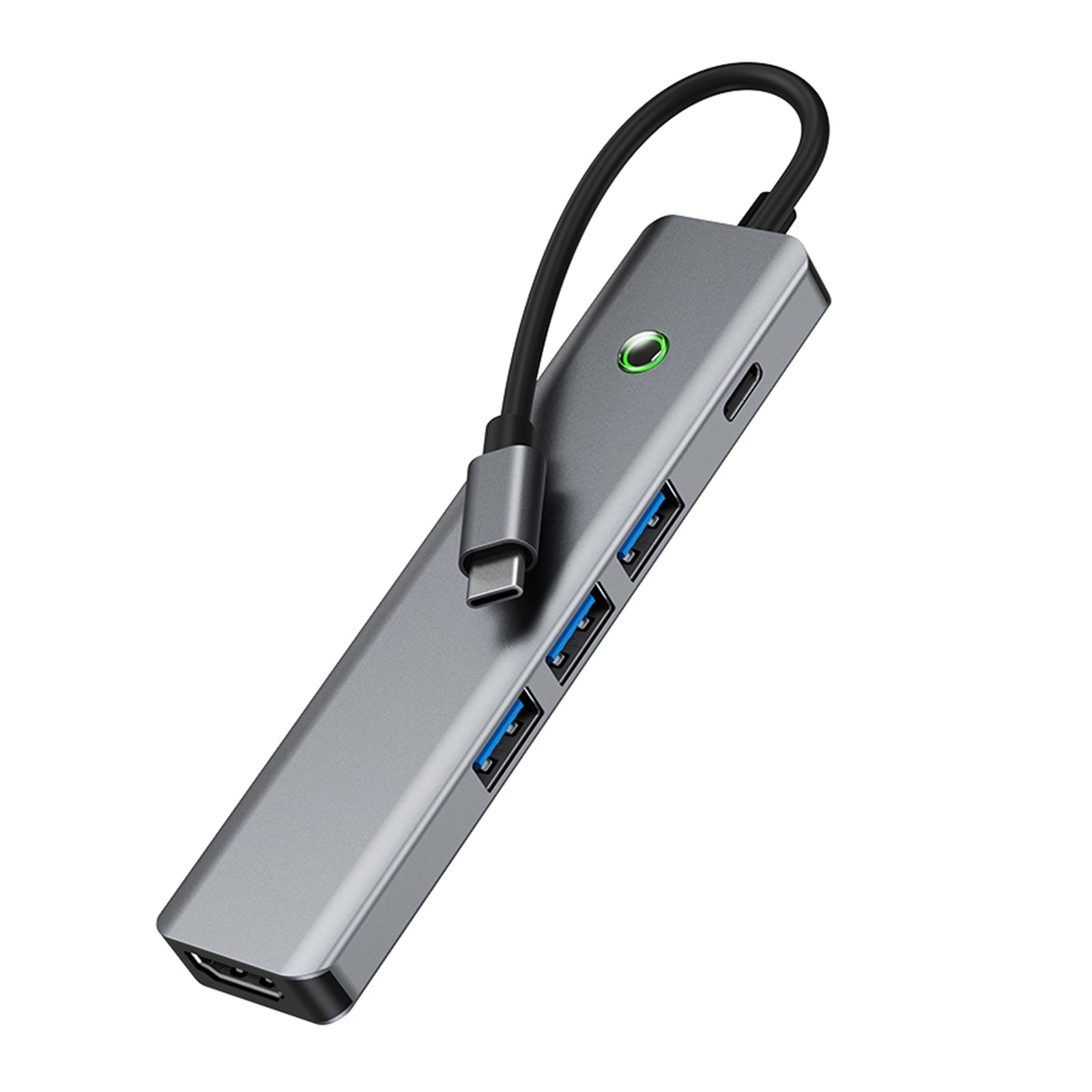 5 in 1 TYPE-C USB3.0 HDMI PD100W Interface Hub Adapteri MacBook iPad Prolle