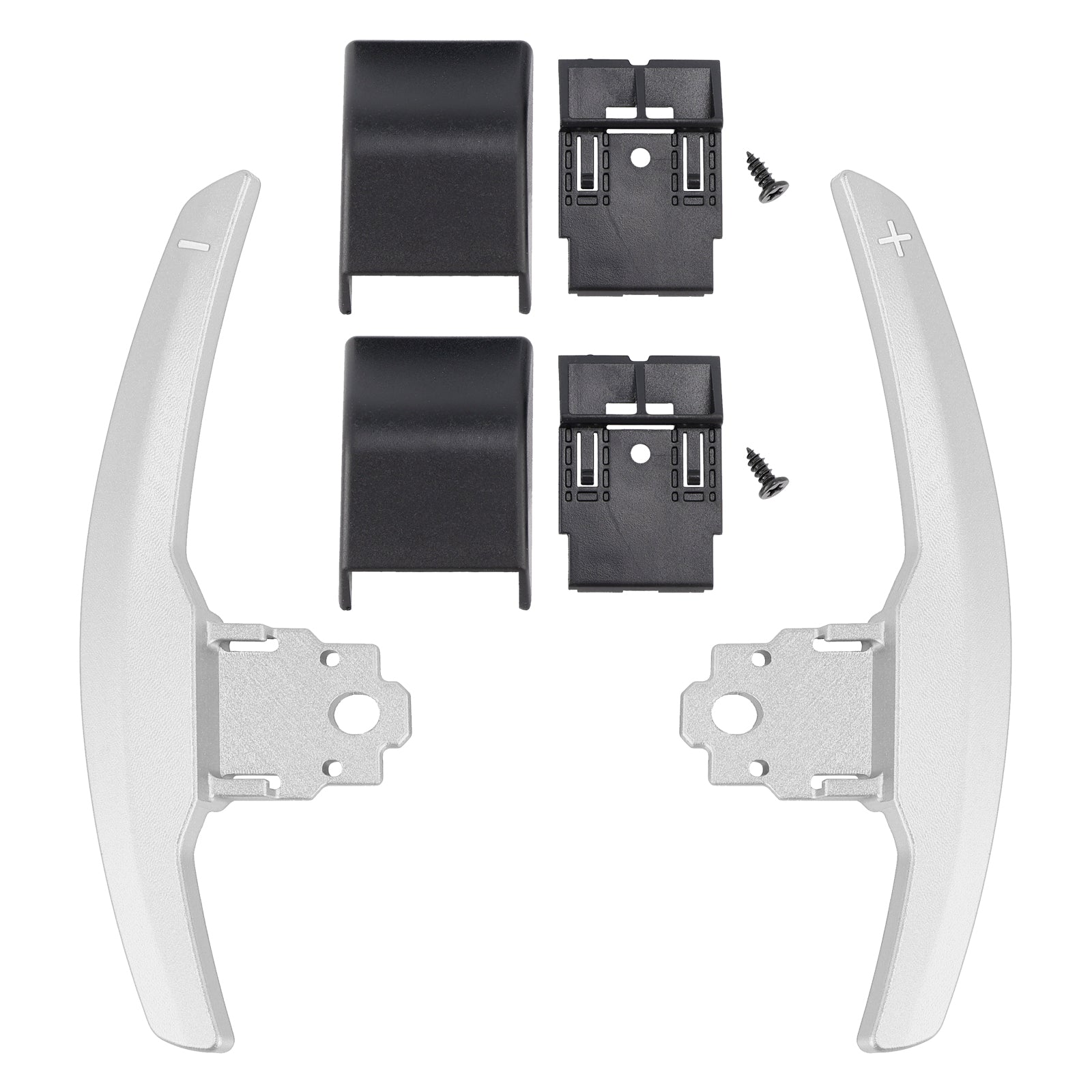 Extension de palettes de changement de vitesse pour BMW Série F F30 F31 F32 F10 X3 X5 Aluminium Argent