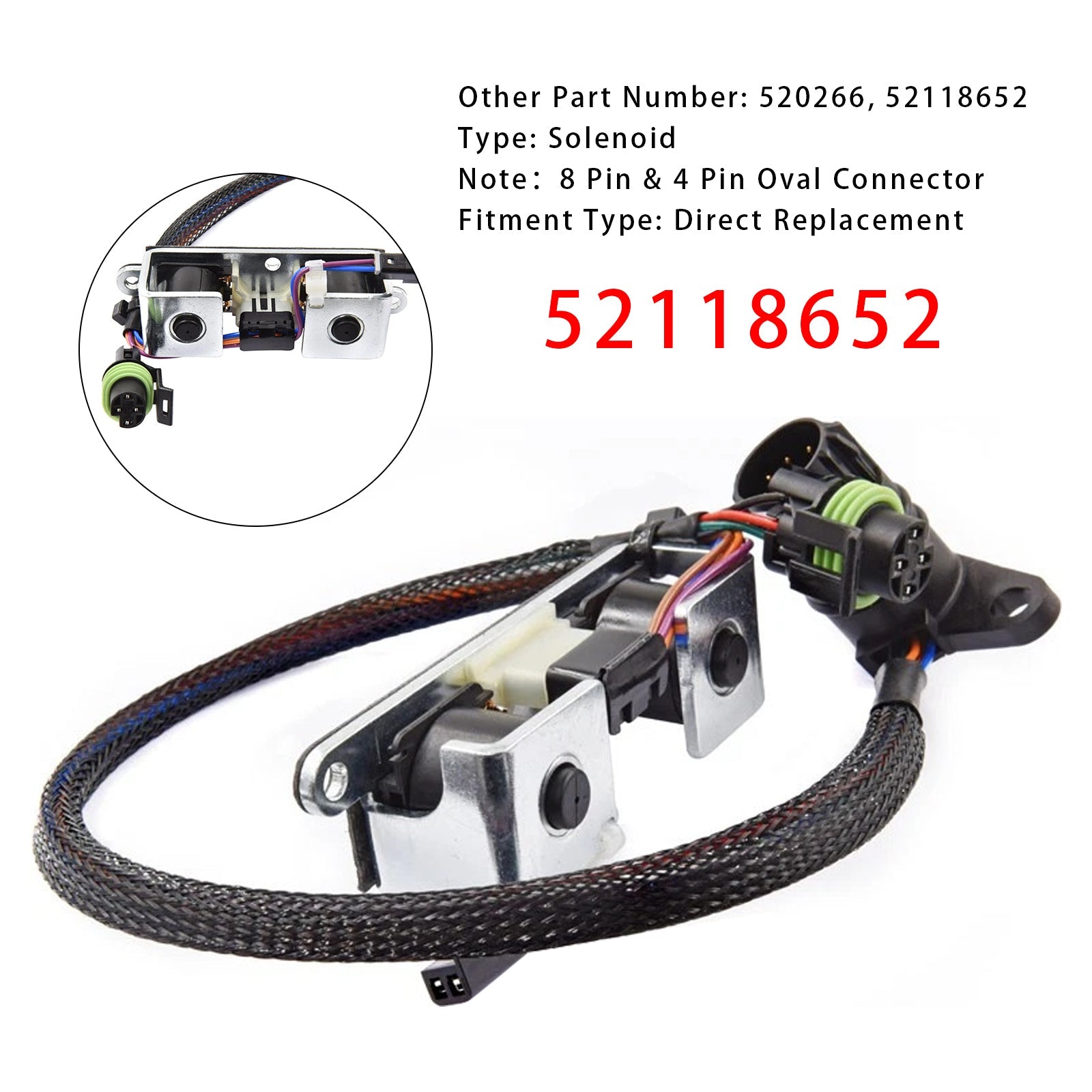 Électrovanne de verrouillage et de surmultiplication 52118652 pour Dodge 42RE 46RE 47RE 1996-1999