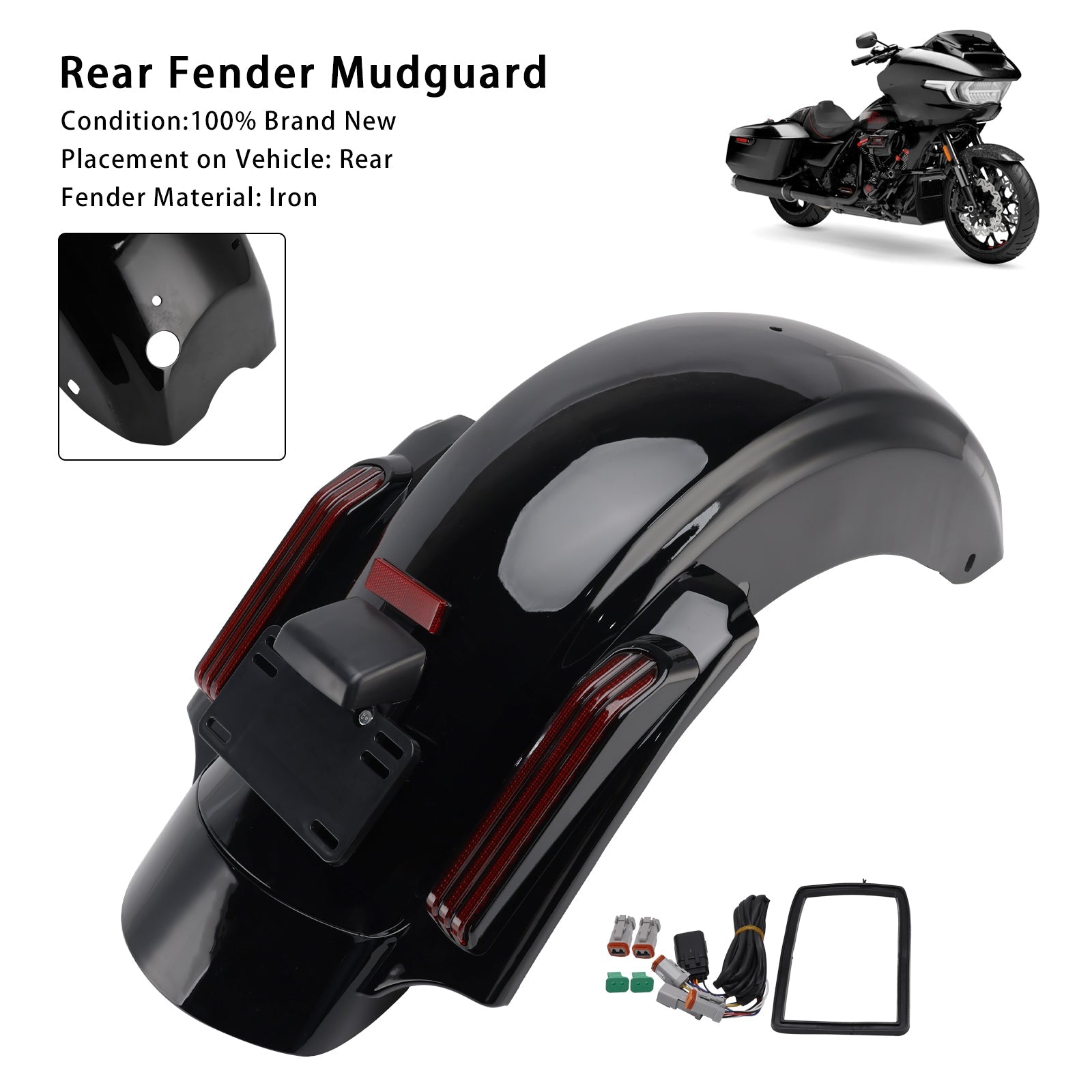 Sistema parafango posteriore Harley Touring Road Glide FLTRX 2024-2025