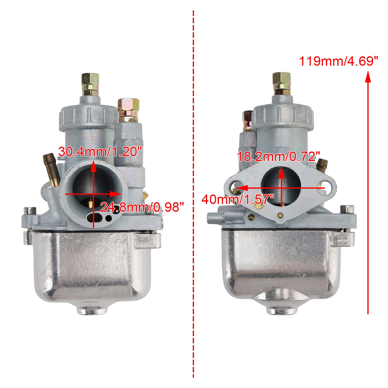 Carburateur voor Simson S50 S51 S53 S60 S70 S80 S83 SR50 SR80 KR51 13149-00S