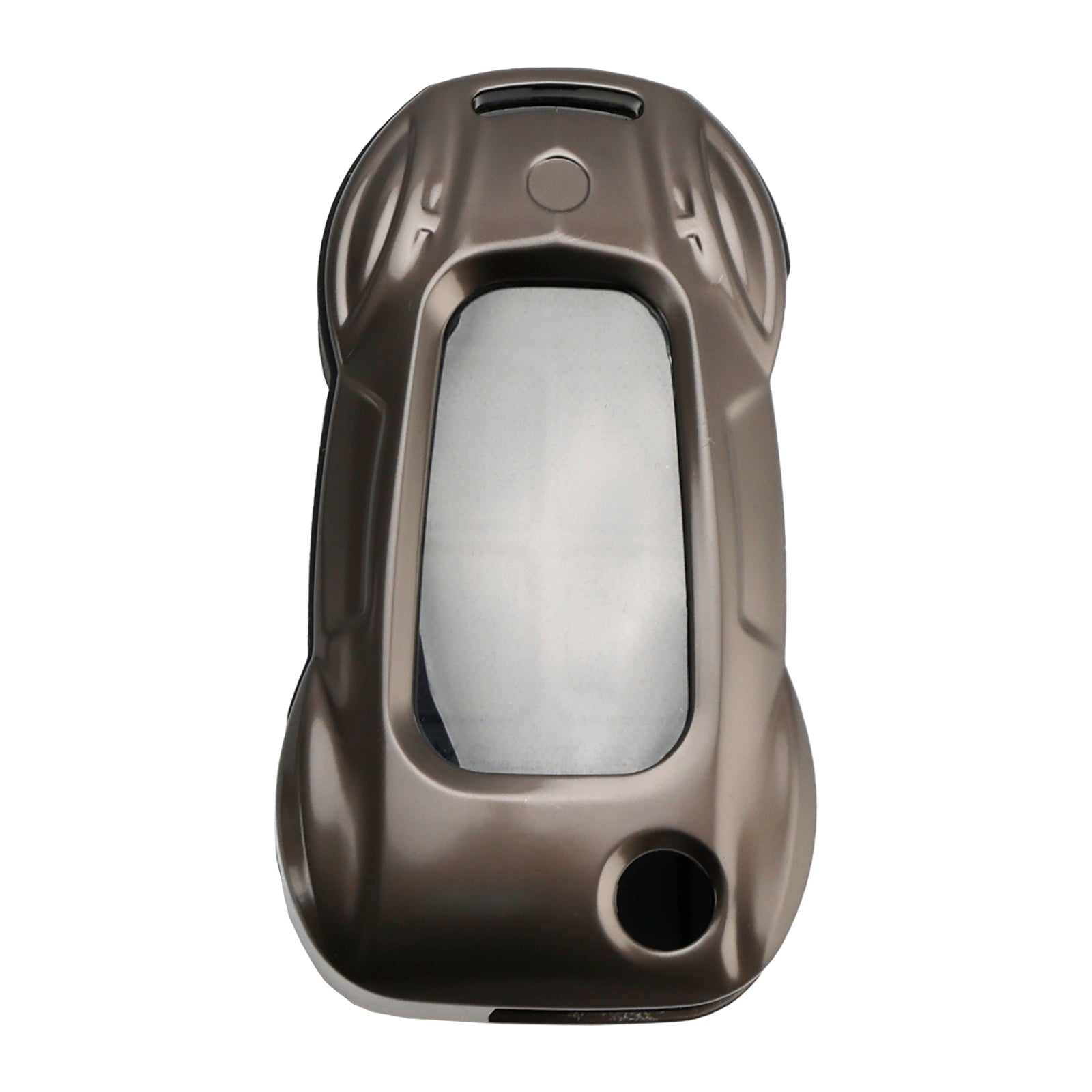 Szare etui na kluczyki ze skóry i stopu cynku do Audi A1 A3 S3