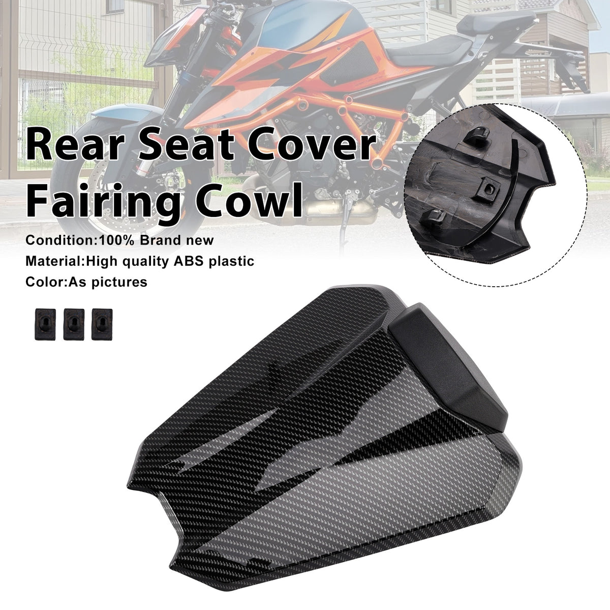 Capot de selle passager arrière pour 1290 Super Duke R 2020-2023