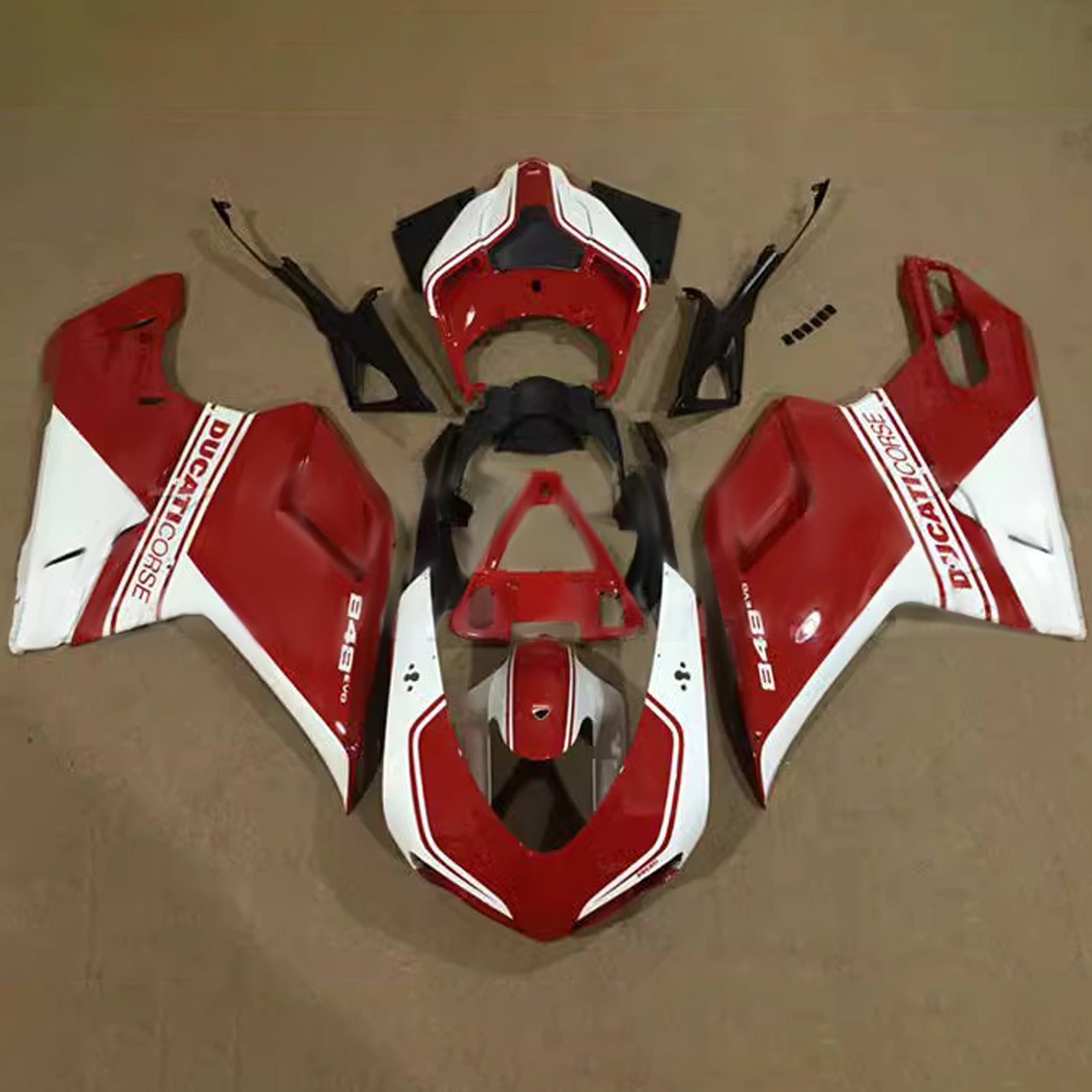 Kit de carénage ABS pour Ducati 1098 1198 848 2007-2011