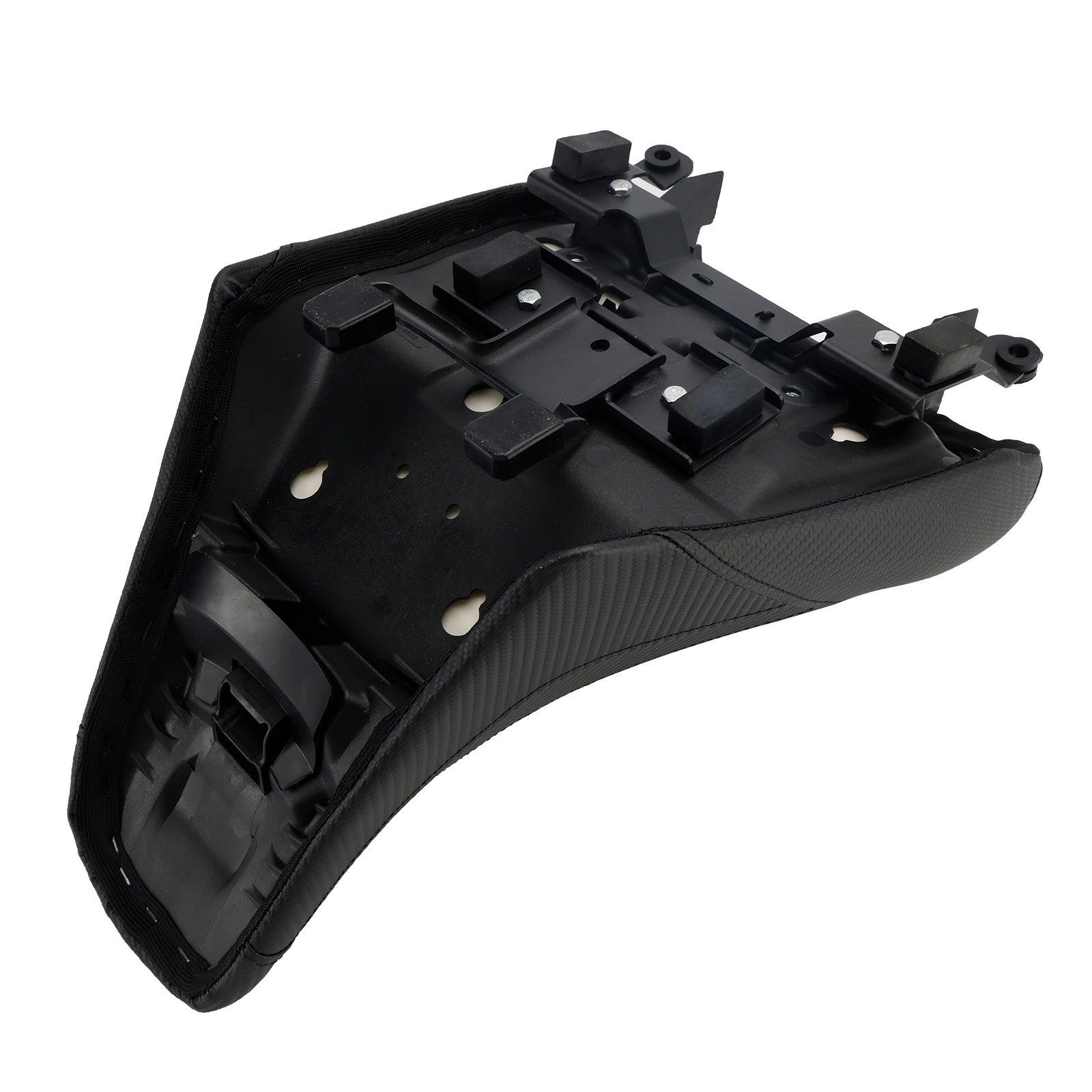 Rdeče-rumen sovoznikov sedež Raider za Suzuki V-Strom DL1050 (2023-2025).