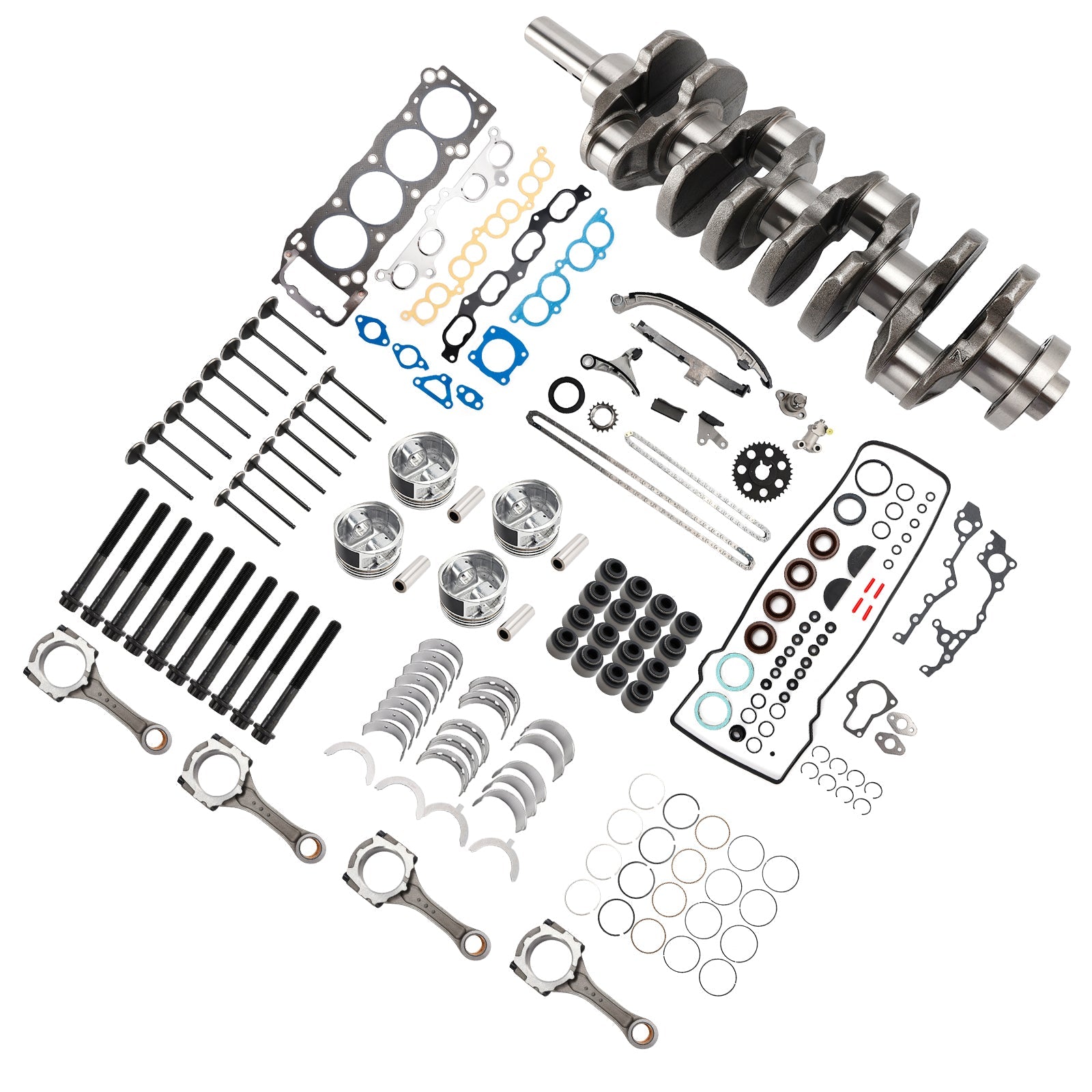 Kit di revisione e ricostruzione del motore Toyota T100 2.7 L 2 694 CC L4 DOHC 3RZ 1994-1998 13411-75901 3-3SRH106