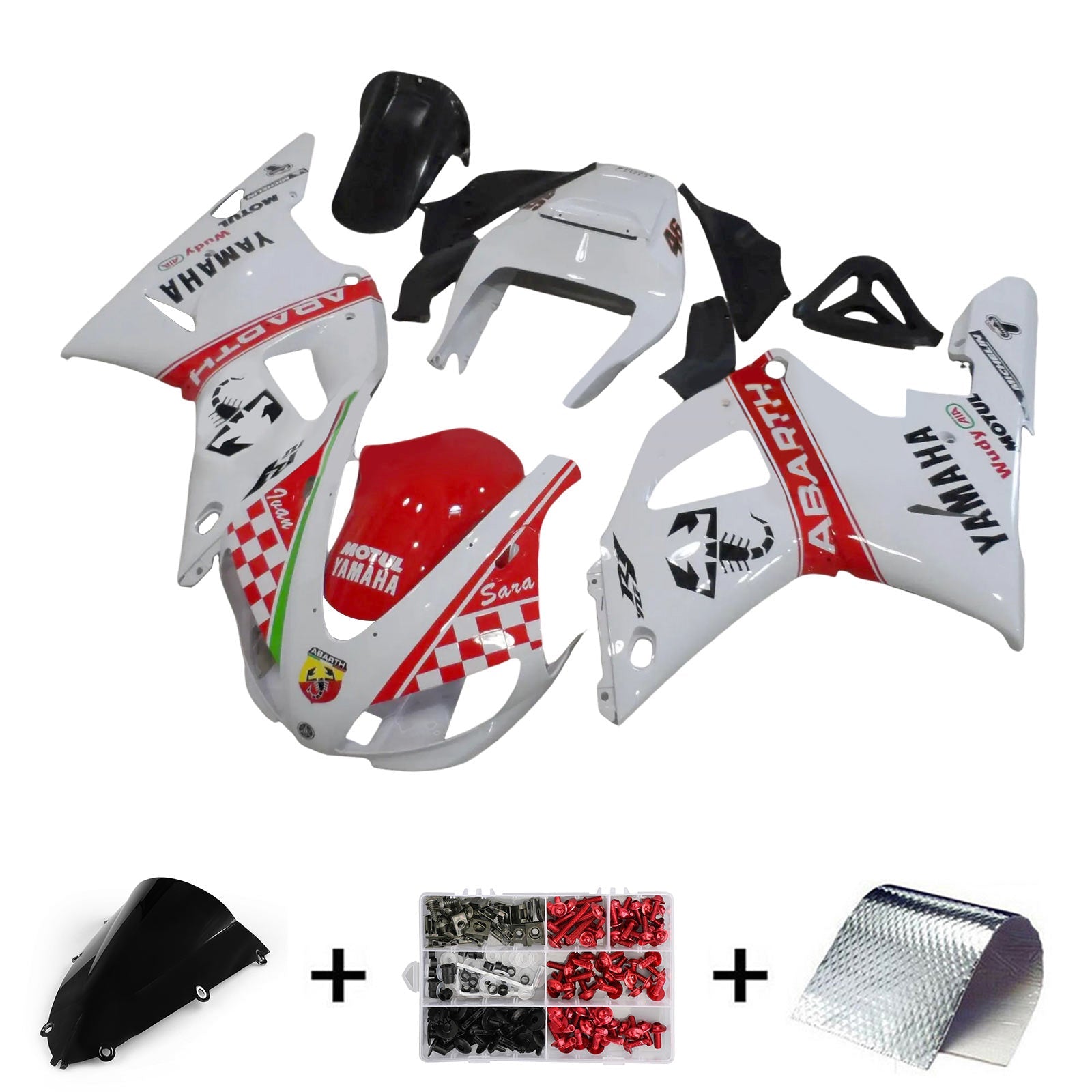 Kit carenatura iniezione Yamaha YZF-R1 1998-1999 Carrozzeria in plastica ABS