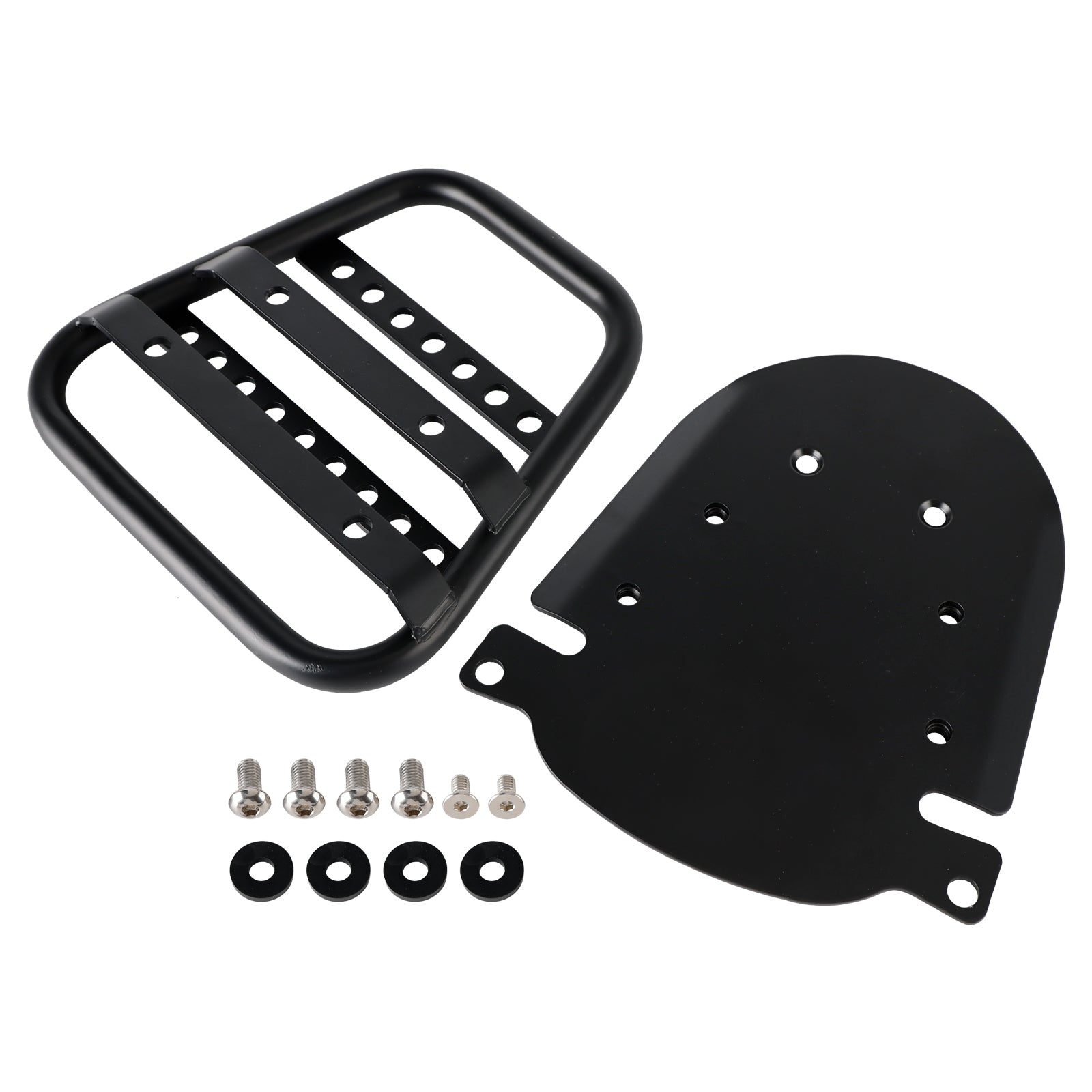 Zwarte bagagedrager voor Scrambler 400X (2023, 2024, 2025)