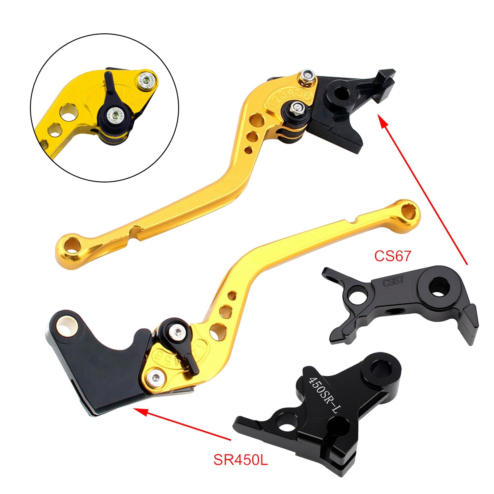Levier de frein et d'embrayage long compatible avec VOGE DS900X 900DSX 2024-2026