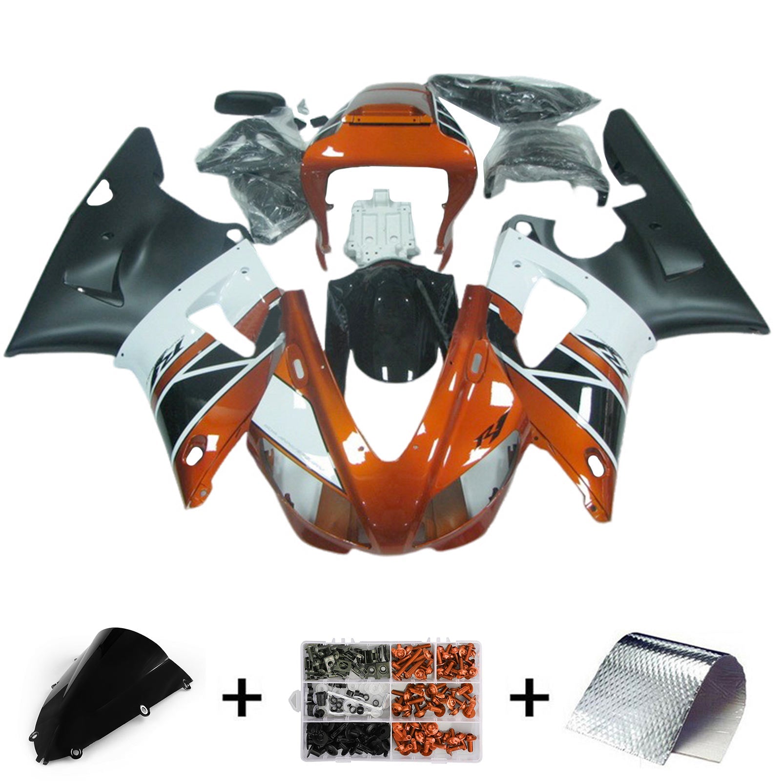 Kit carenatura iniezione Yamaha YZF-R1 1998-1999 Carrozzeria in plastica ABS
