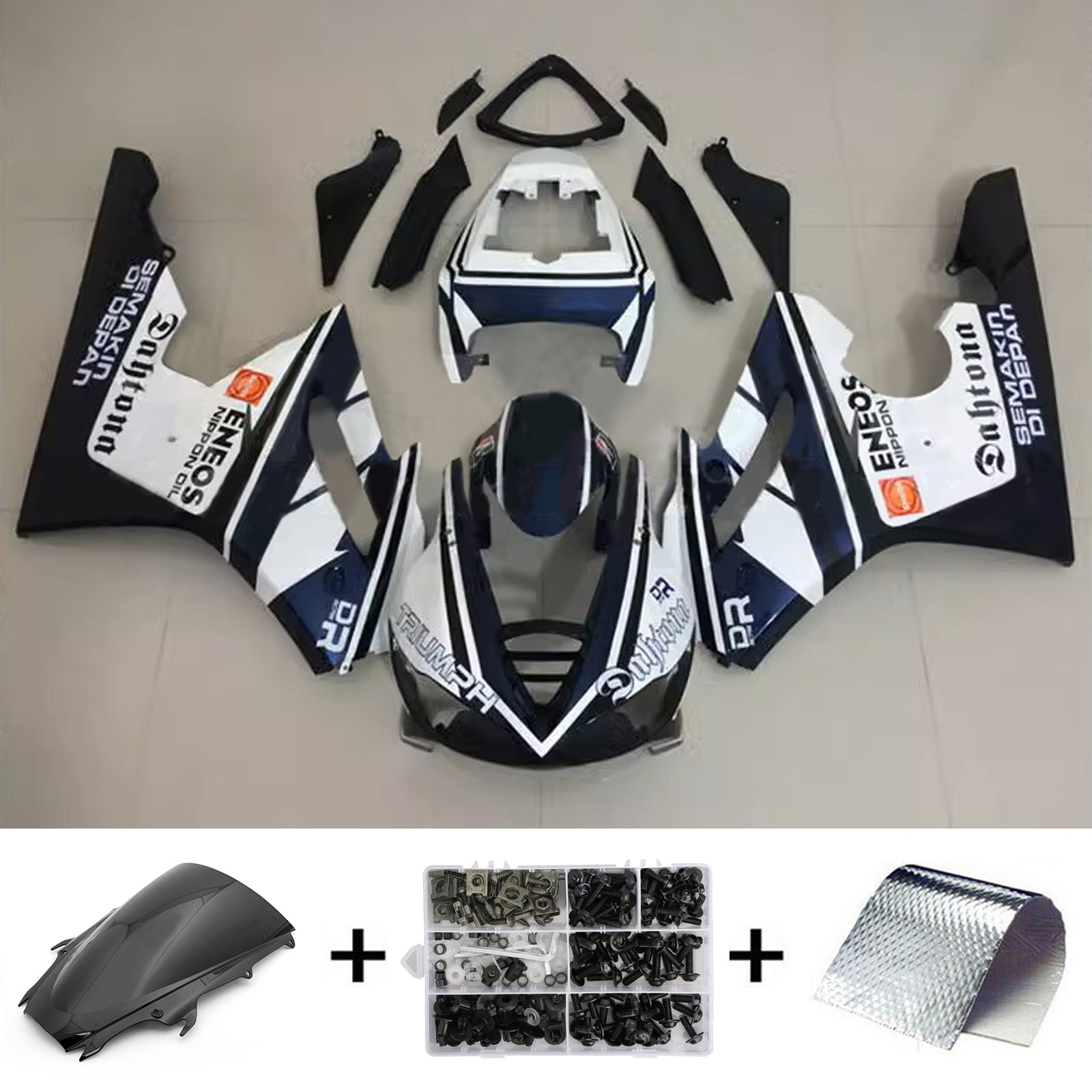 Kit de carénage d'injection Triumph Daytona 675 2009-2012 Carrosserie Plastique ABS