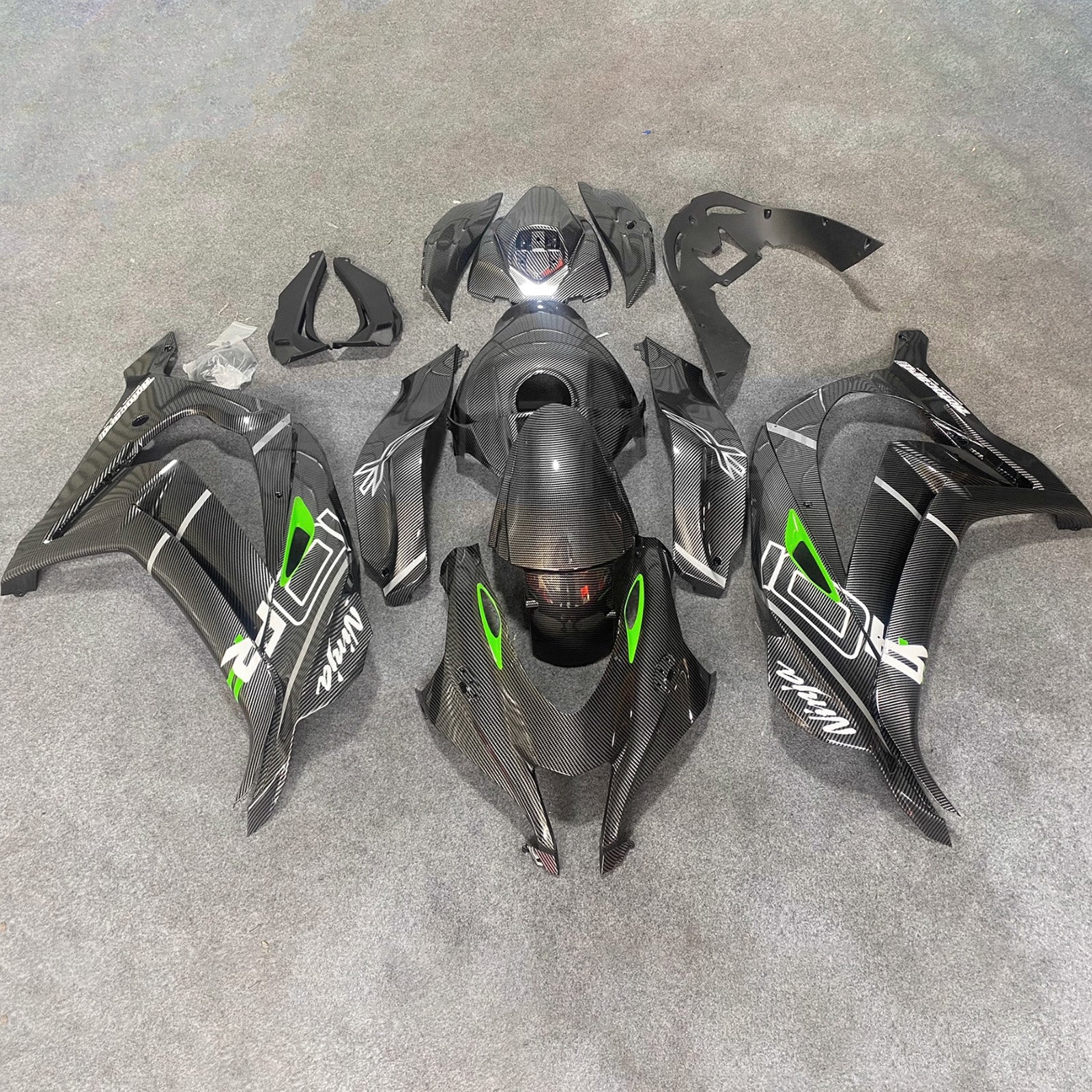 Kit de carénage injecté en plastique ABS compatible avec Kawasaki ZX10R 2016-2020