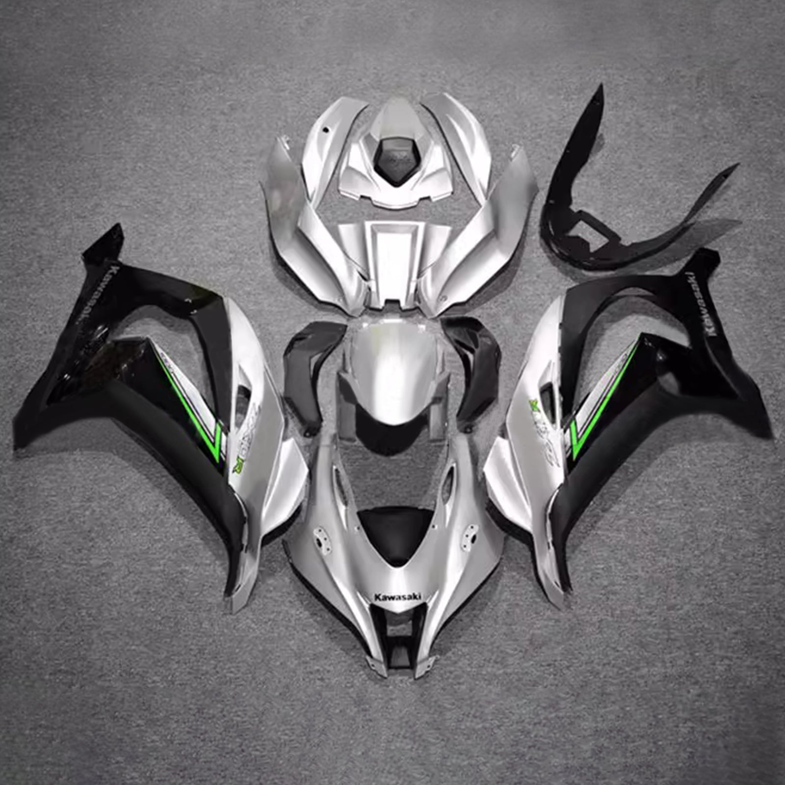 Kit de carénage injecté en plastique ABS compatible avec Kawasaki ZX10R 2016-2020