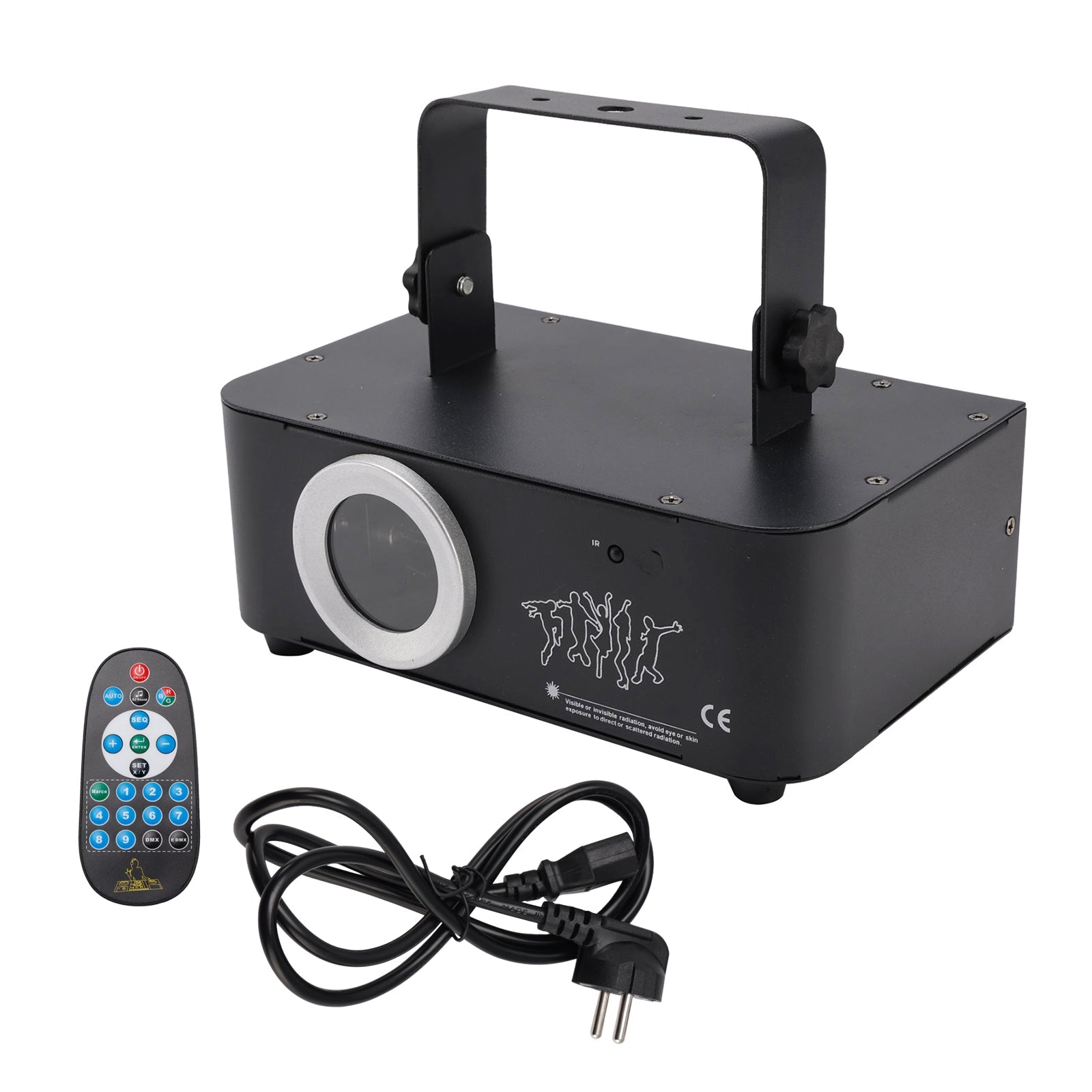 Proiettore scenico RGB a colori dinamici da 500 MW con effetti visivi per spettacoli 3D.