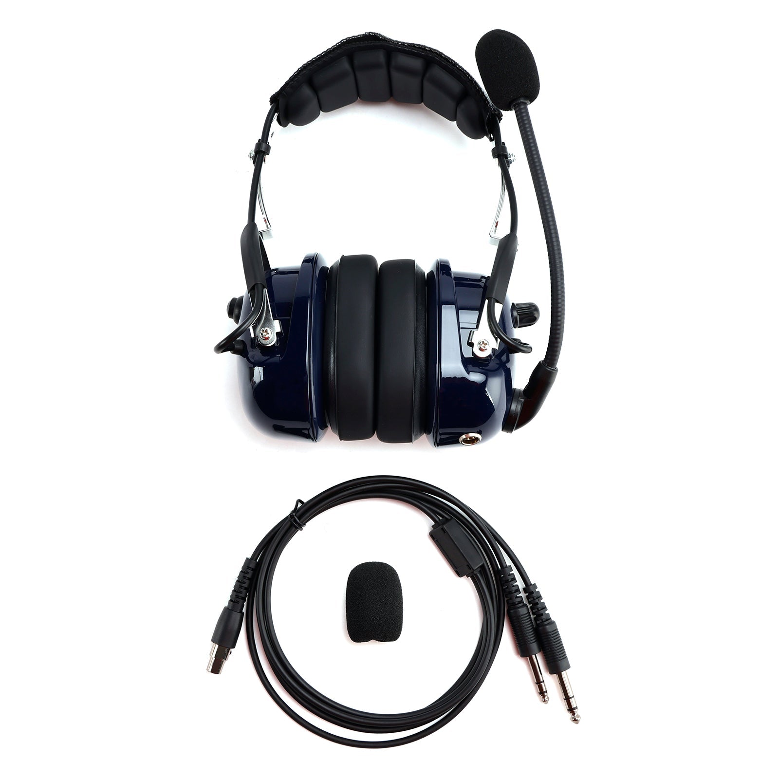 Casque antibruit pour pilote, prises GA 6,3/5,2 mm, compatible avec tous les avions