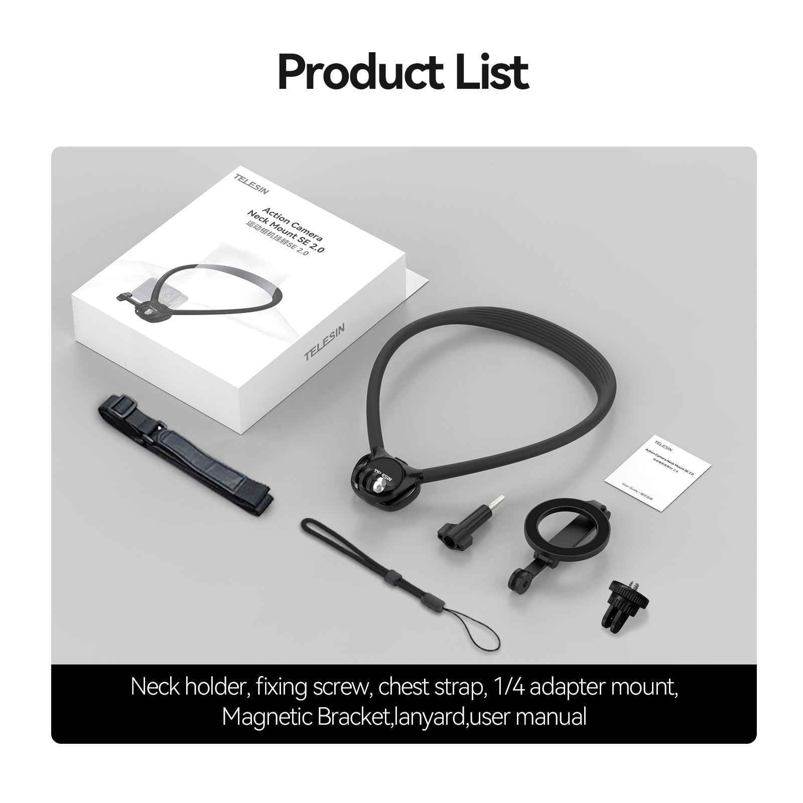 Magneettinen kaulatuki 2 in 1 Ilmatyynyn ja kaulan tuella SE2.0 -kameralle