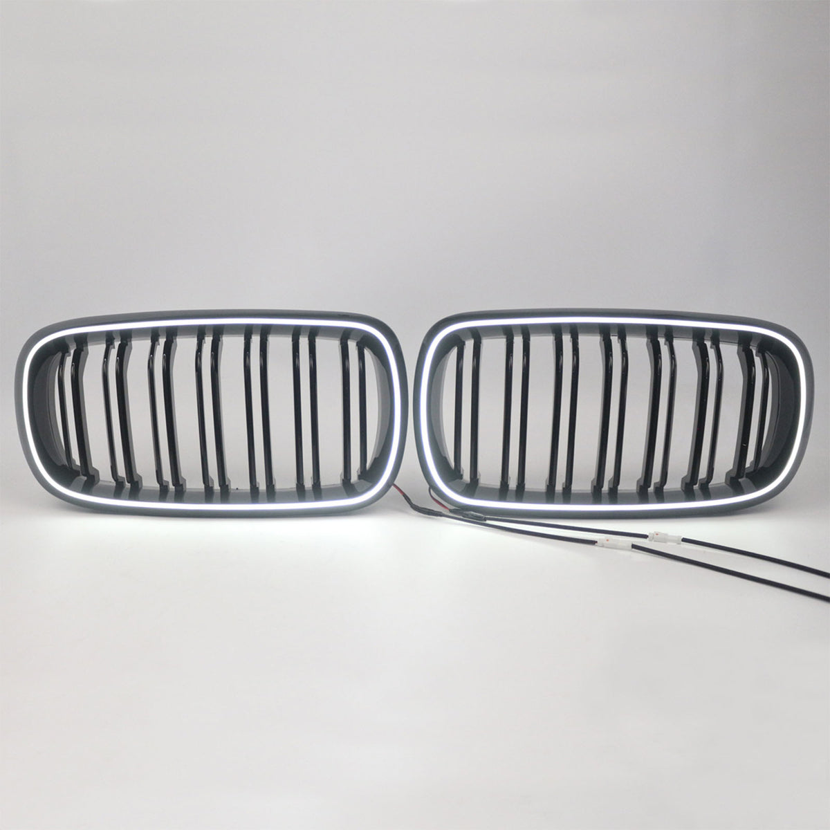 Double Slat Front Bumper Kidney Grille Pour BMW X5/X6 F15 F16 2013-2018