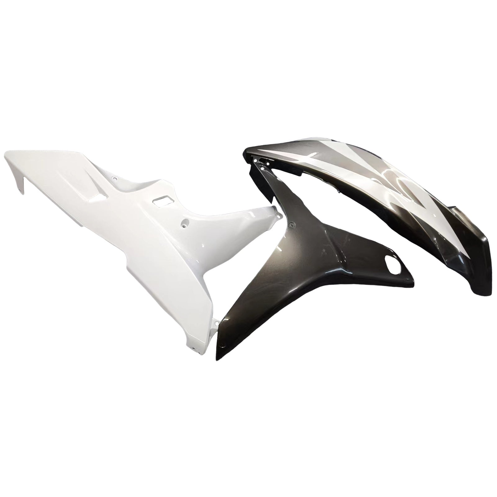 Kit de carénage par injection , carrosserie en plastique ABS Pour Honda CBR600RR 2007 2008 White Black