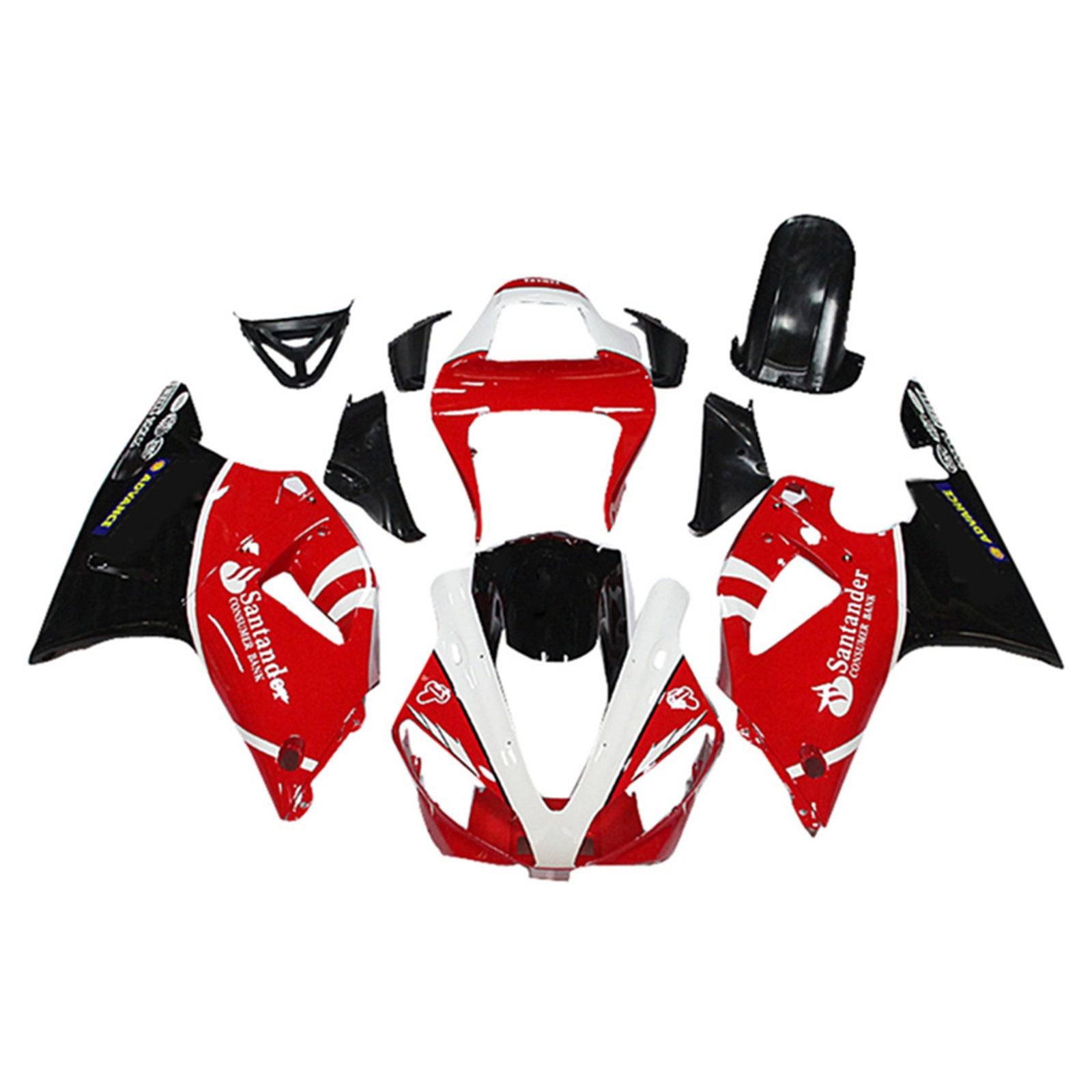 Kit de carenado de inyección Bodywork ABS apto para Yamaha YZF 1000 R1 2000-2001